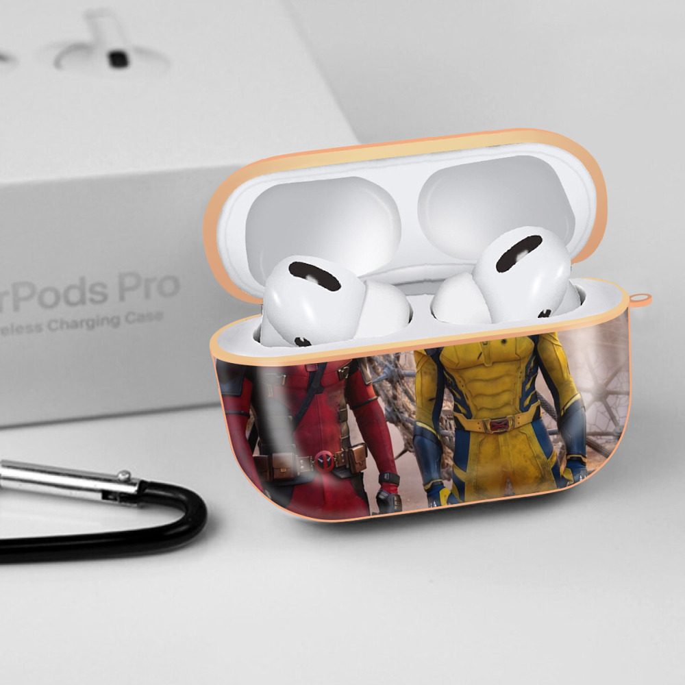 Deadpool デッドプール 【AirPods Pro用】ハードシェル保護ケース｜耐衝撃・防指紋・カラビナ付き商品仕様