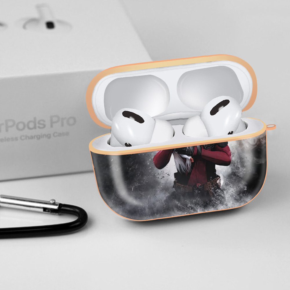 Deadpool デッドプール 【AirPods Pro用】ハードシェル保護ケース｜耐衝撃・防指紋・カラビナ付き商品仕様