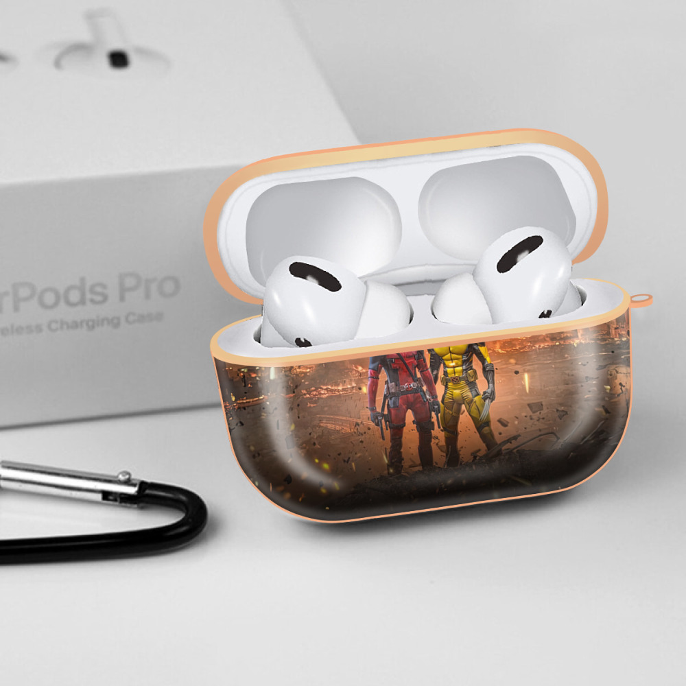 Deadpool デッドプール 【AirPods Pro用】ハードシェル保護ケース｜耐衝撃・防指紋・カラビナ付き商品仕様