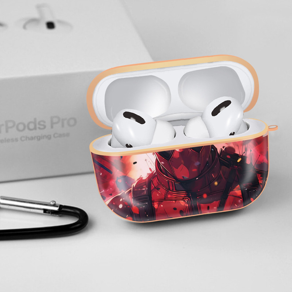 Deadpool デッドプール 【AirPods Pro用】ハードシェル保護ケース｜耐衝撃・防指紋・カラビナ付き商品仕様