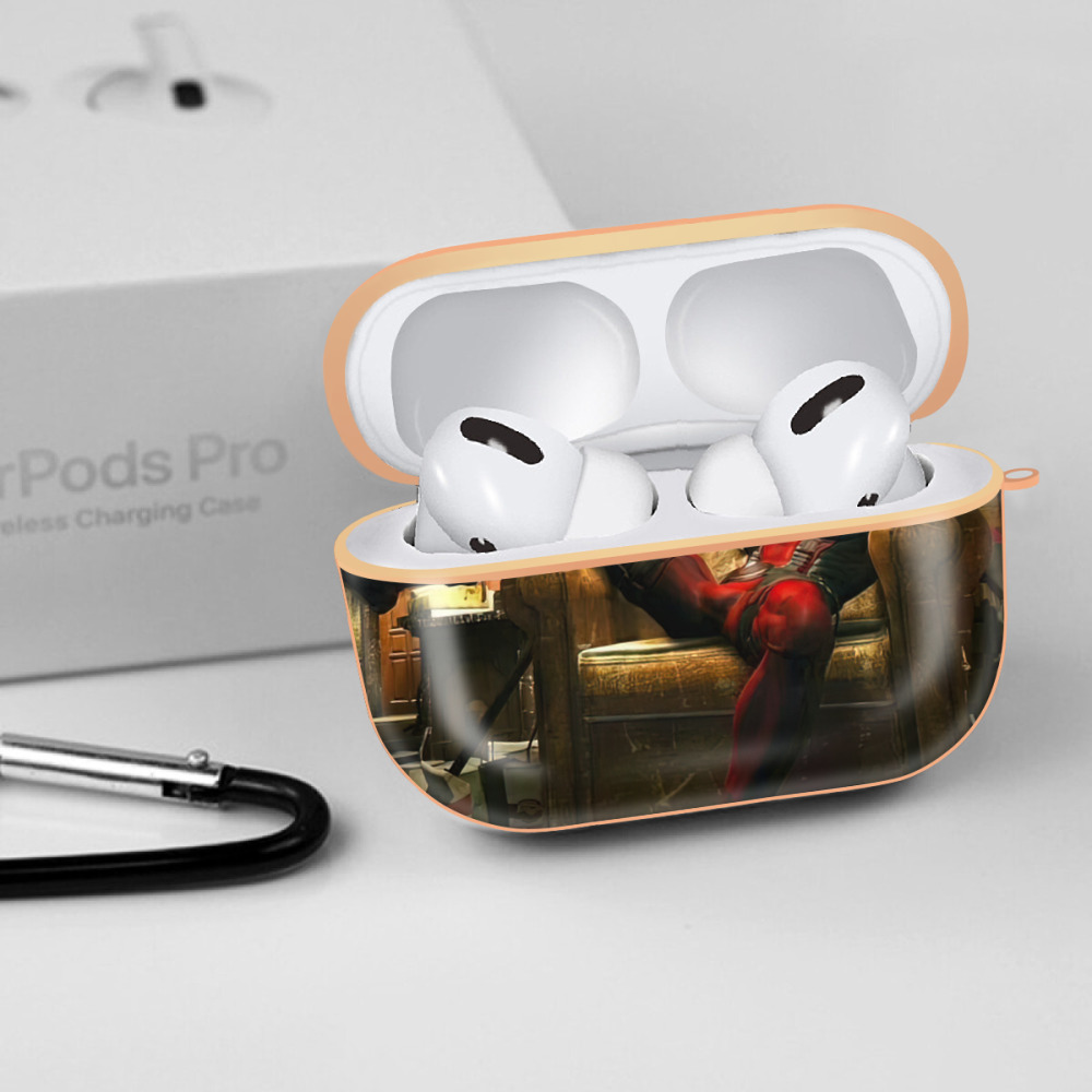 Deadpool デッドプール 【AirPods Pro用】ハードシェル保護ケース｜耐衝撃・防指紋・カラビナ付き商品仕様