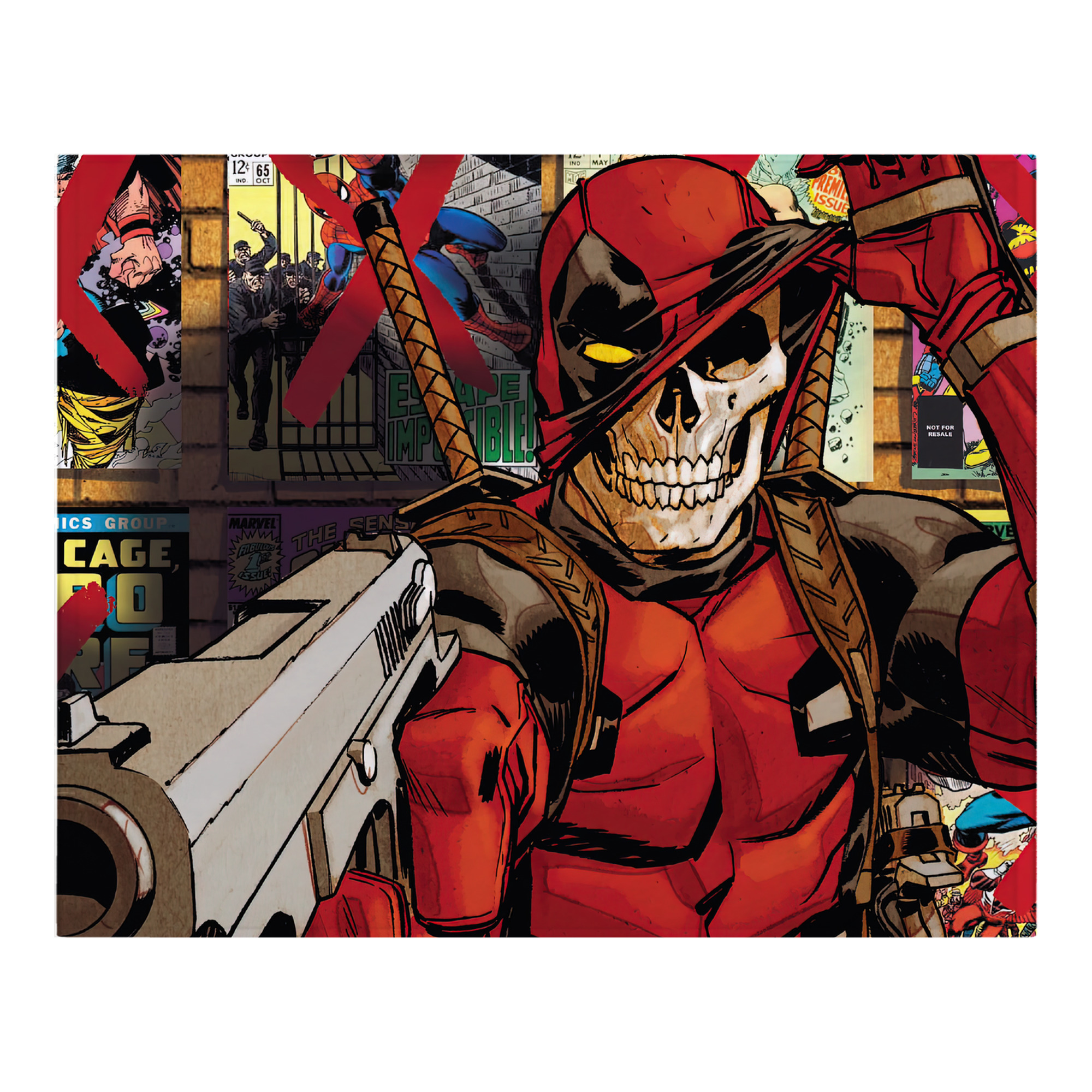 （画像用） Deadpool デッドプール フランネルブランケット・多サイズ対応（横型）
