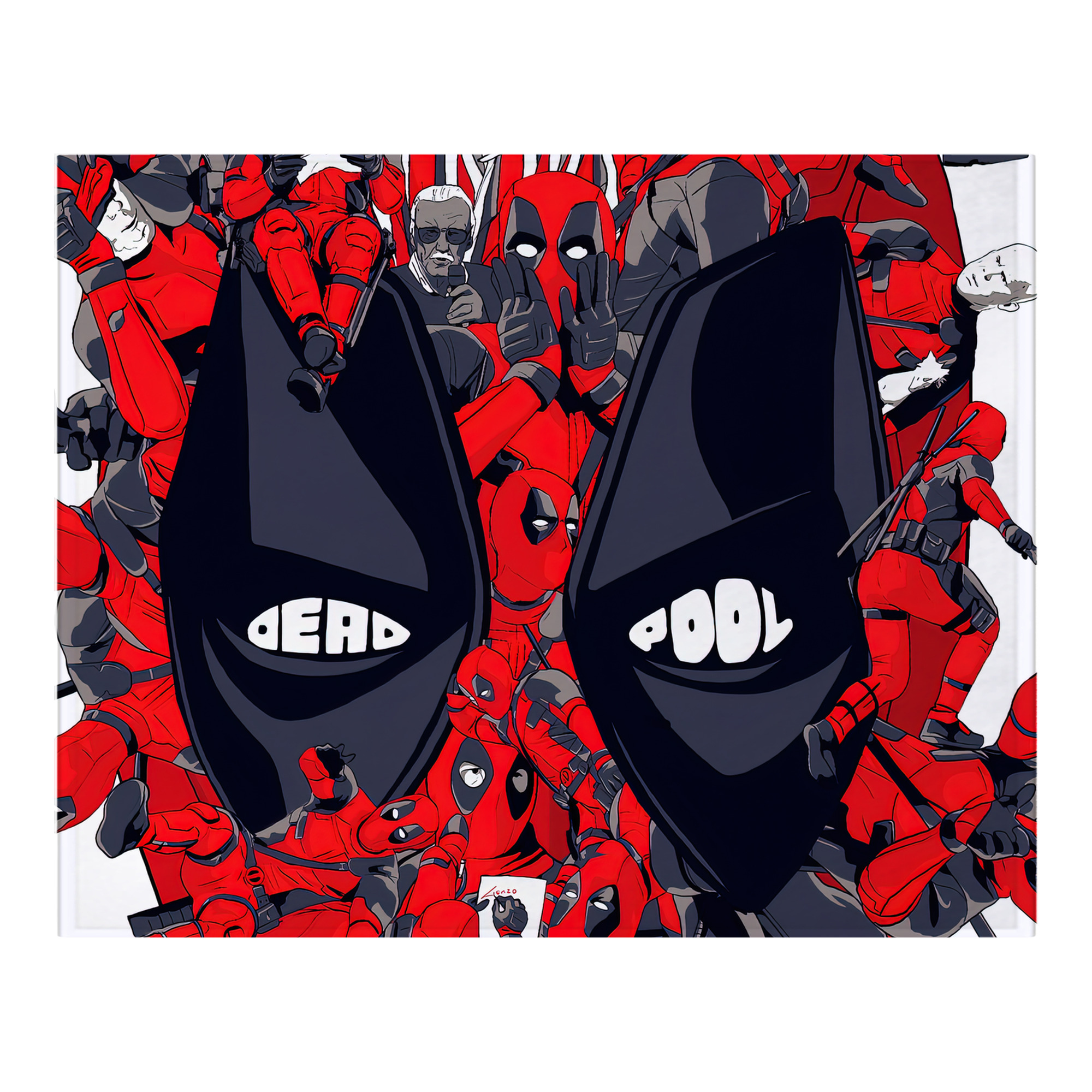 （画像用） Deadpool デッドプール フランネルブランケット・多サイズ対応（横型）