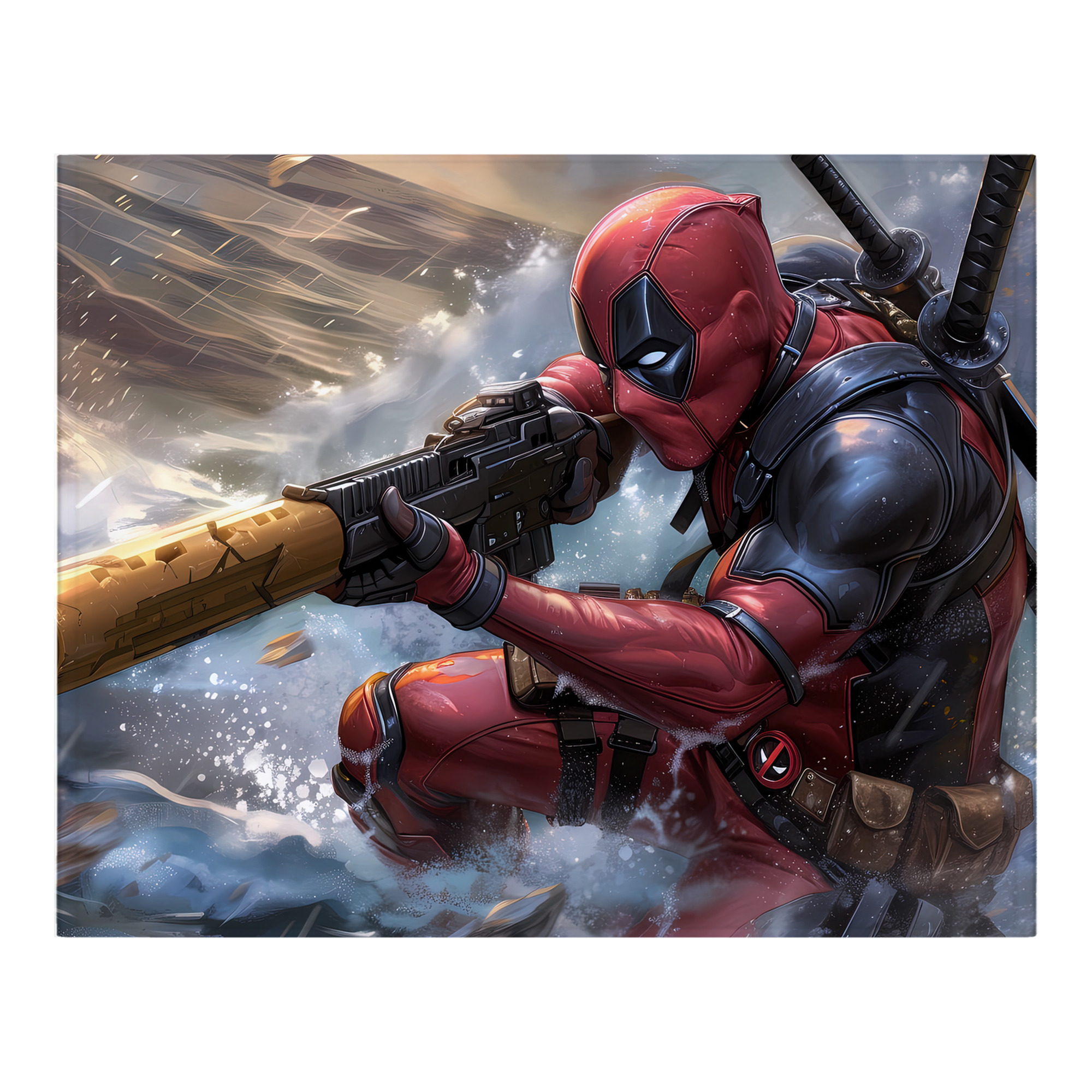 （画像用） Deadpool デッドプール フランネルブランケット・多サイズ対応（横型）