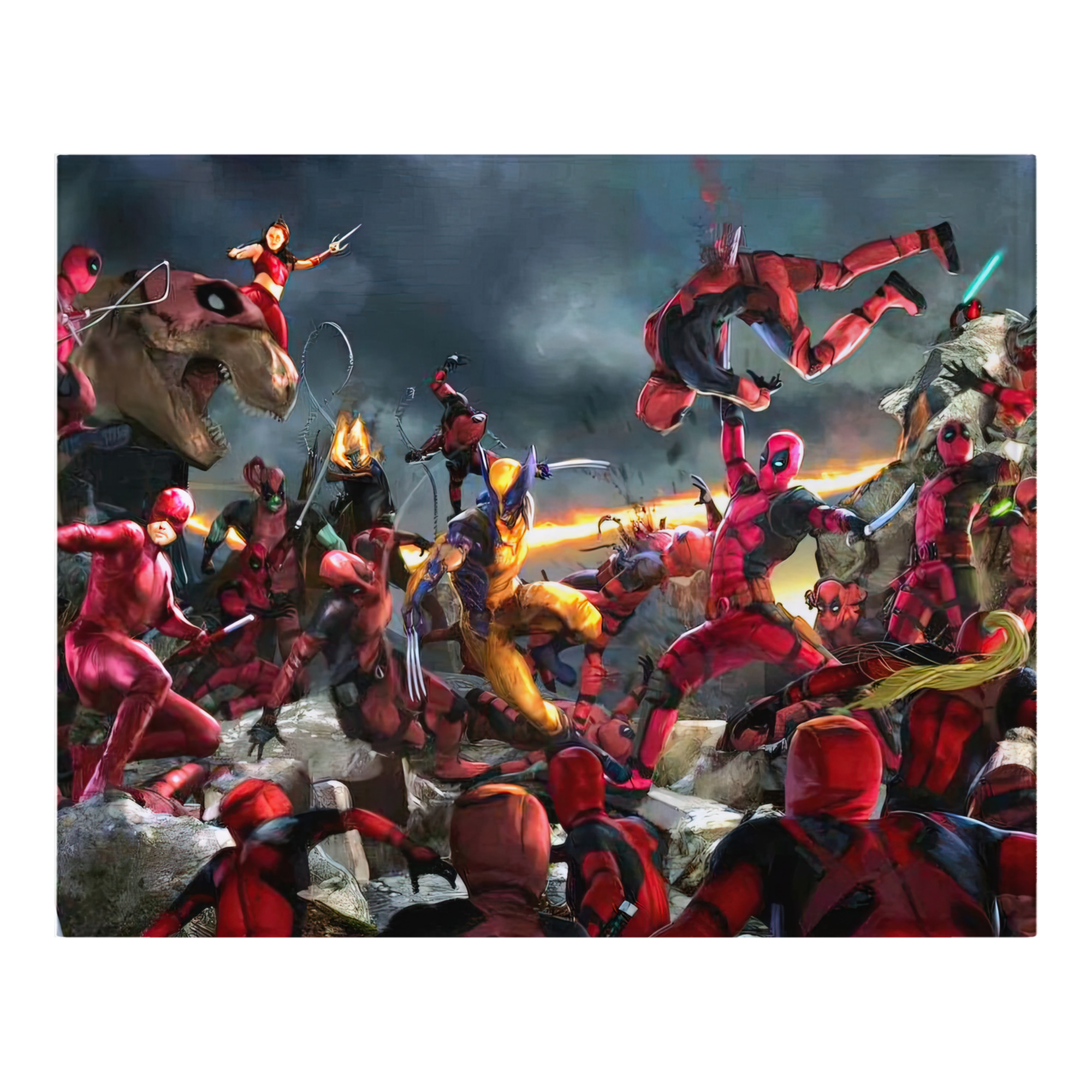 （画像用） Deadpool デッドプール フランネルブランケット・多サイズ対応（横型）