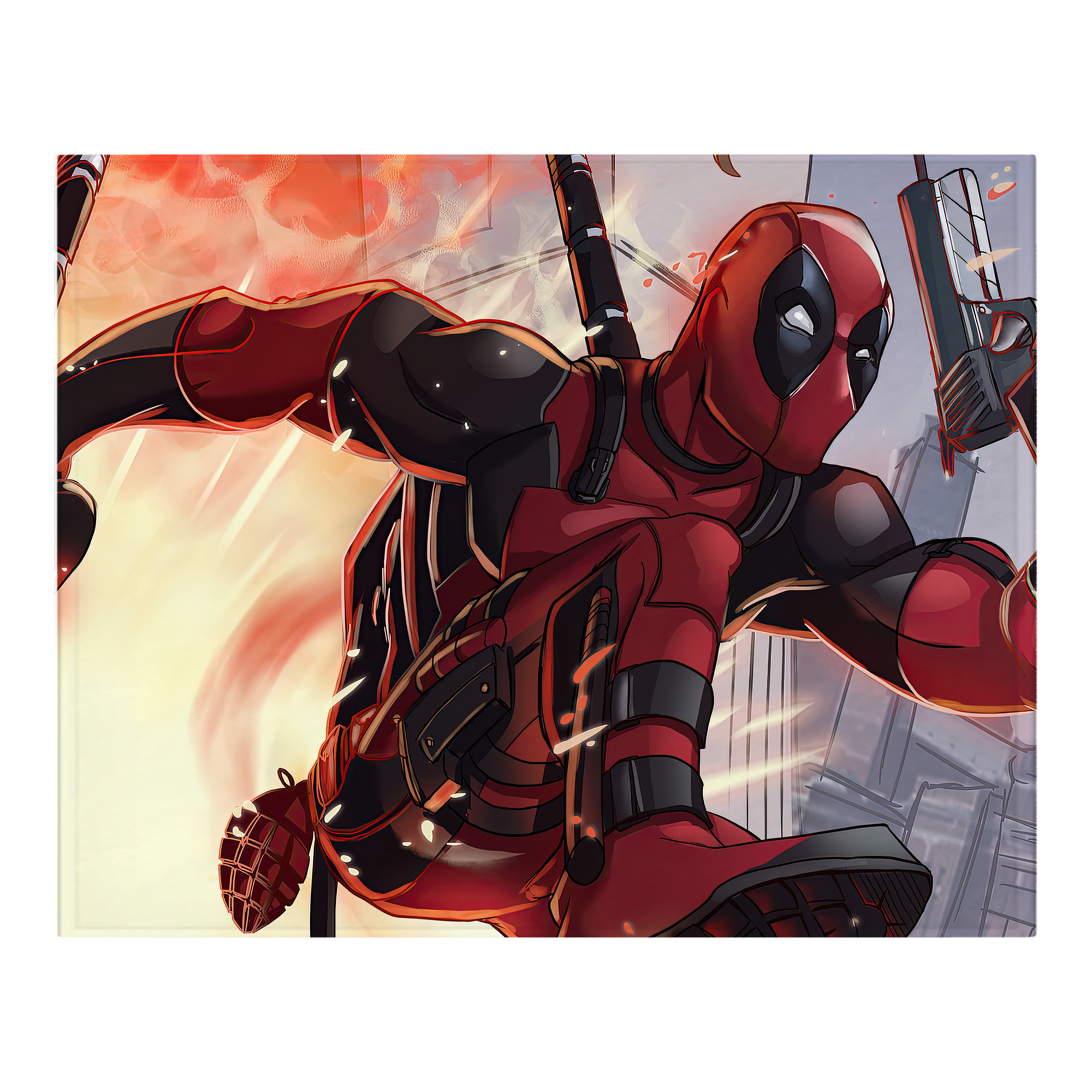 （画像用） Deadpool デッドプール フランネルブランケット・多サイズ対応（横型）