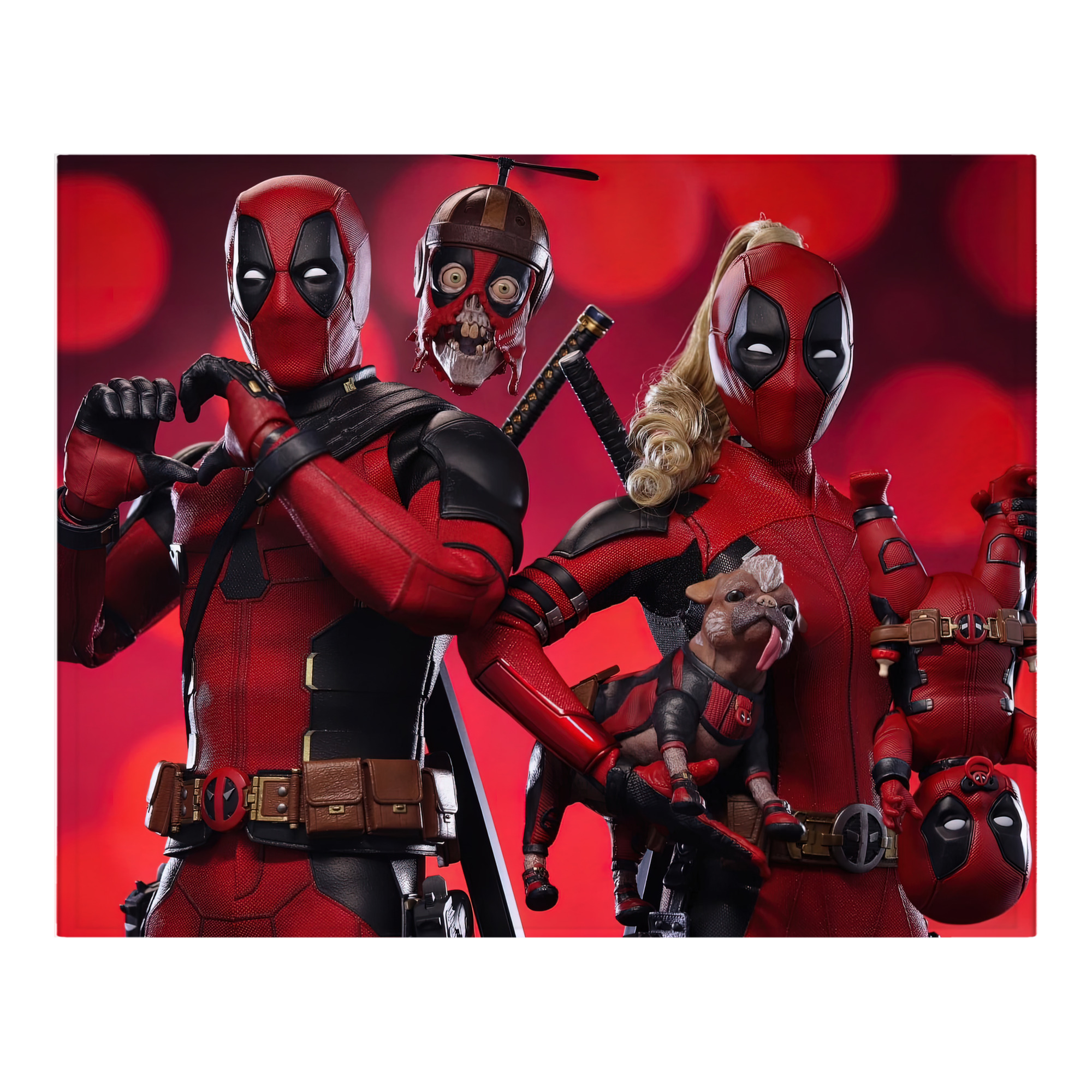 （画像用） Deadpool デッドプール フランネルブランケット・多サイズ対応（横型）