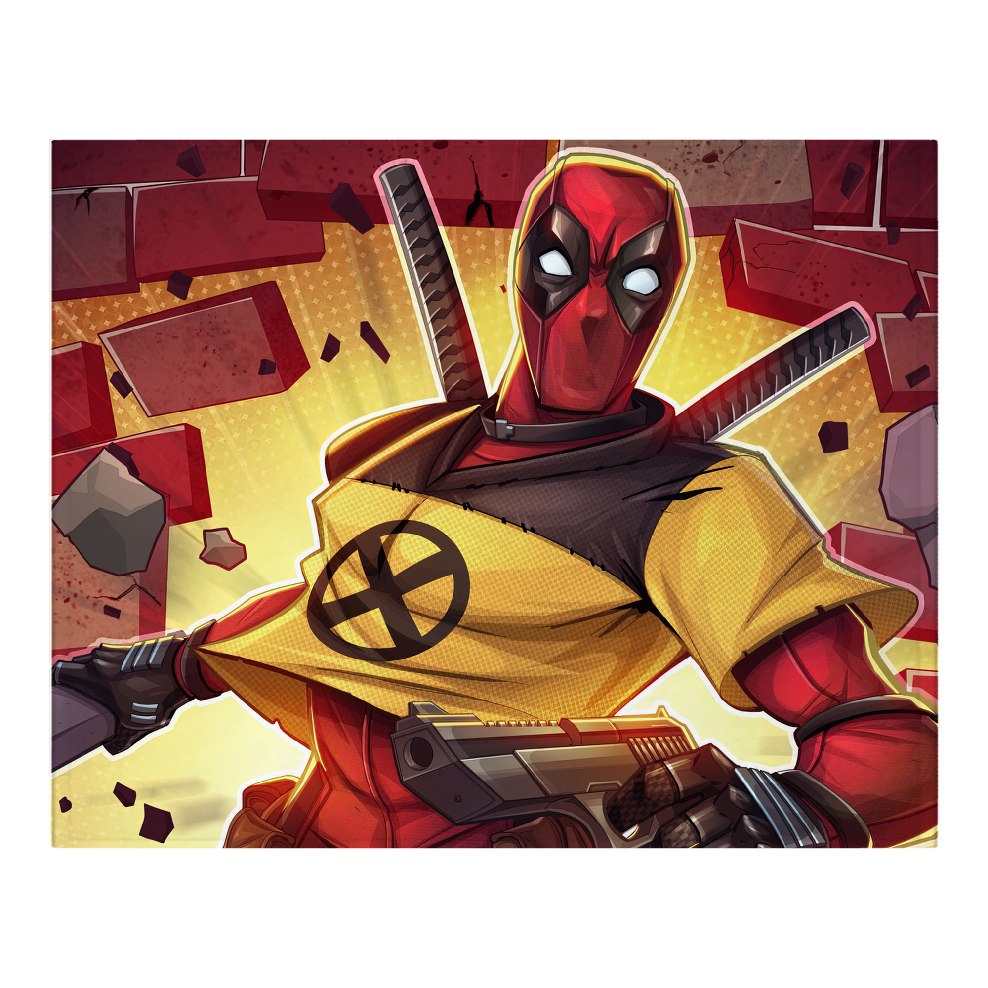 （画像用） Deadpool デッドプール フランネルブランケット・多サイズ対応（横型）