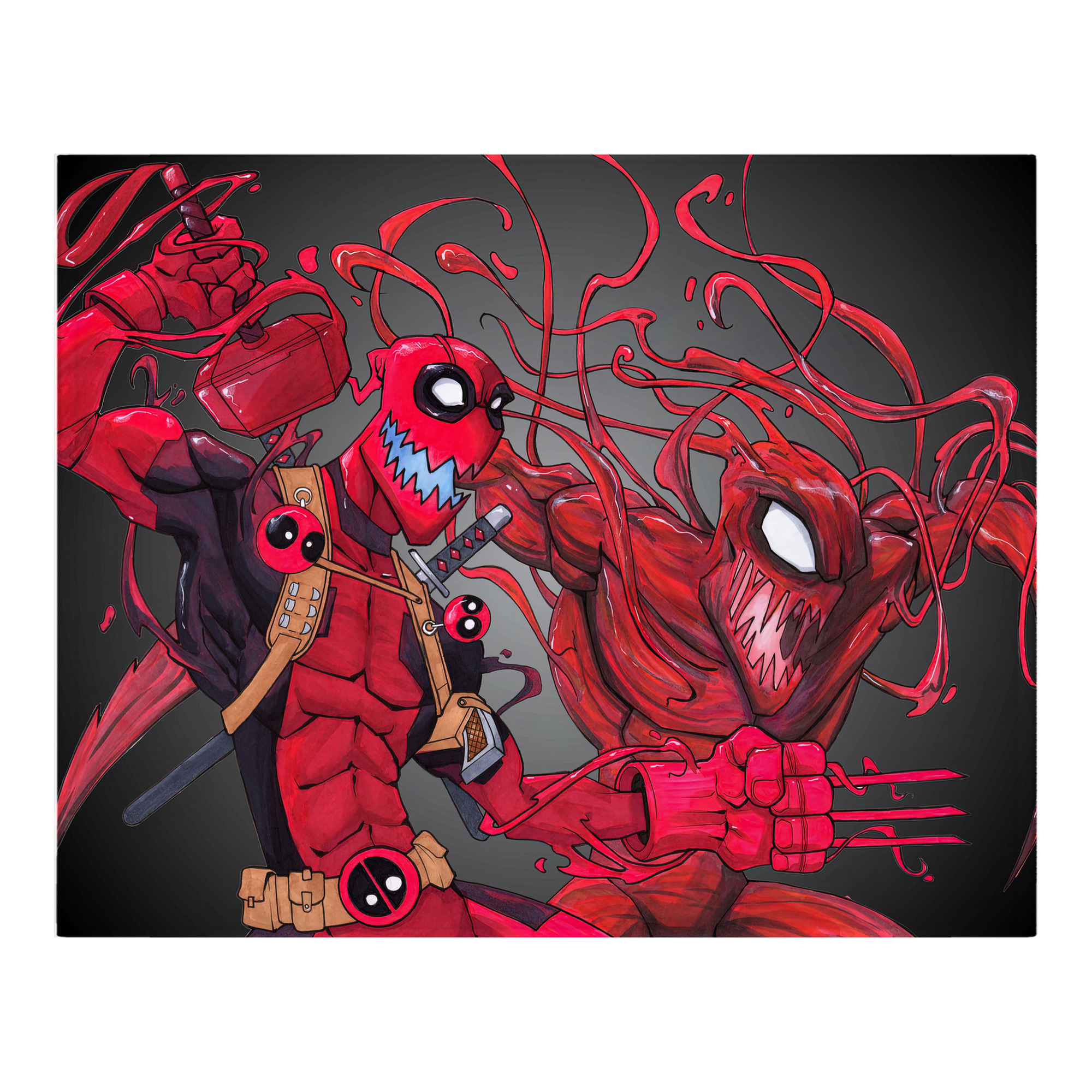 （画像用） Deadpool デッドプール フランネルブランケット・多サイズ対応（横型）