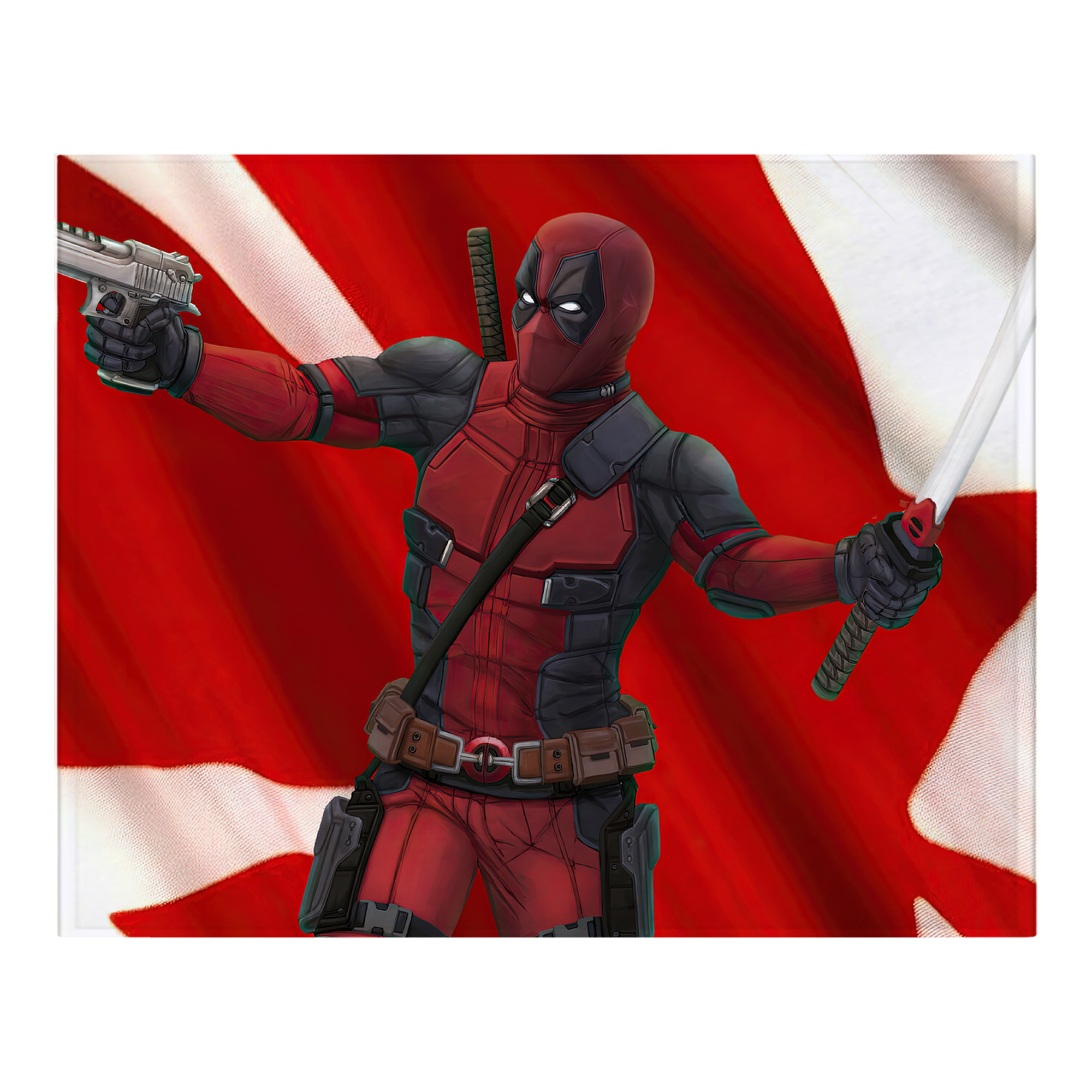（画像用） Deadpool デッドプール フランネルブランケット・多サイズ対応（横型）
