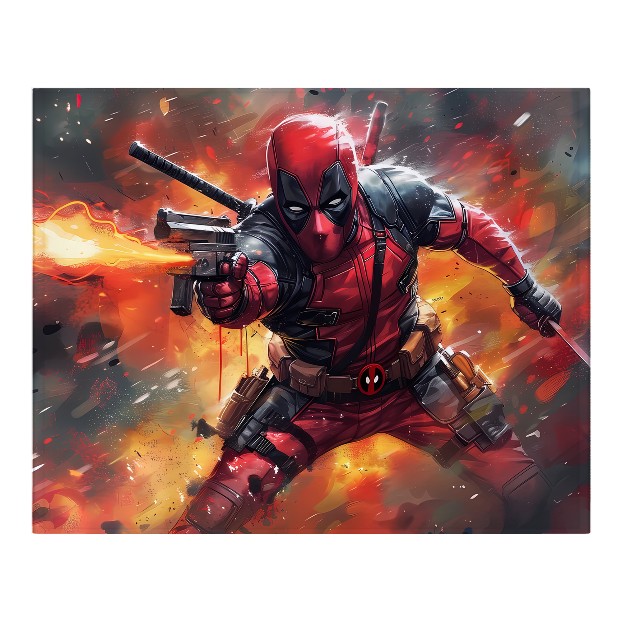 （画像用） Deadpool デッドプール フランネルブランケット・多サイズ対応（横型）