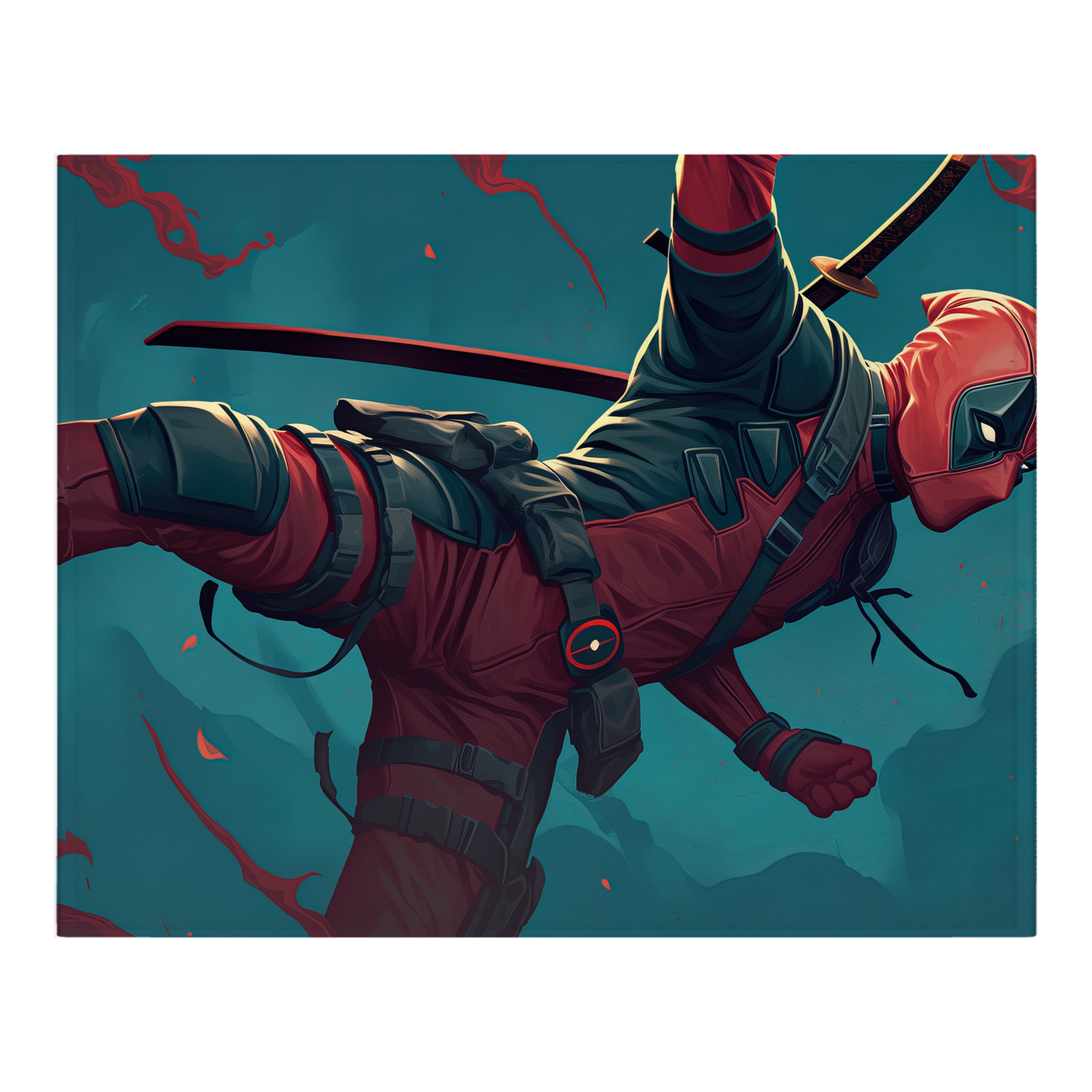 （画像用） Deadpool デッドプール フランネルブランケット・多サイズ対応（横型）