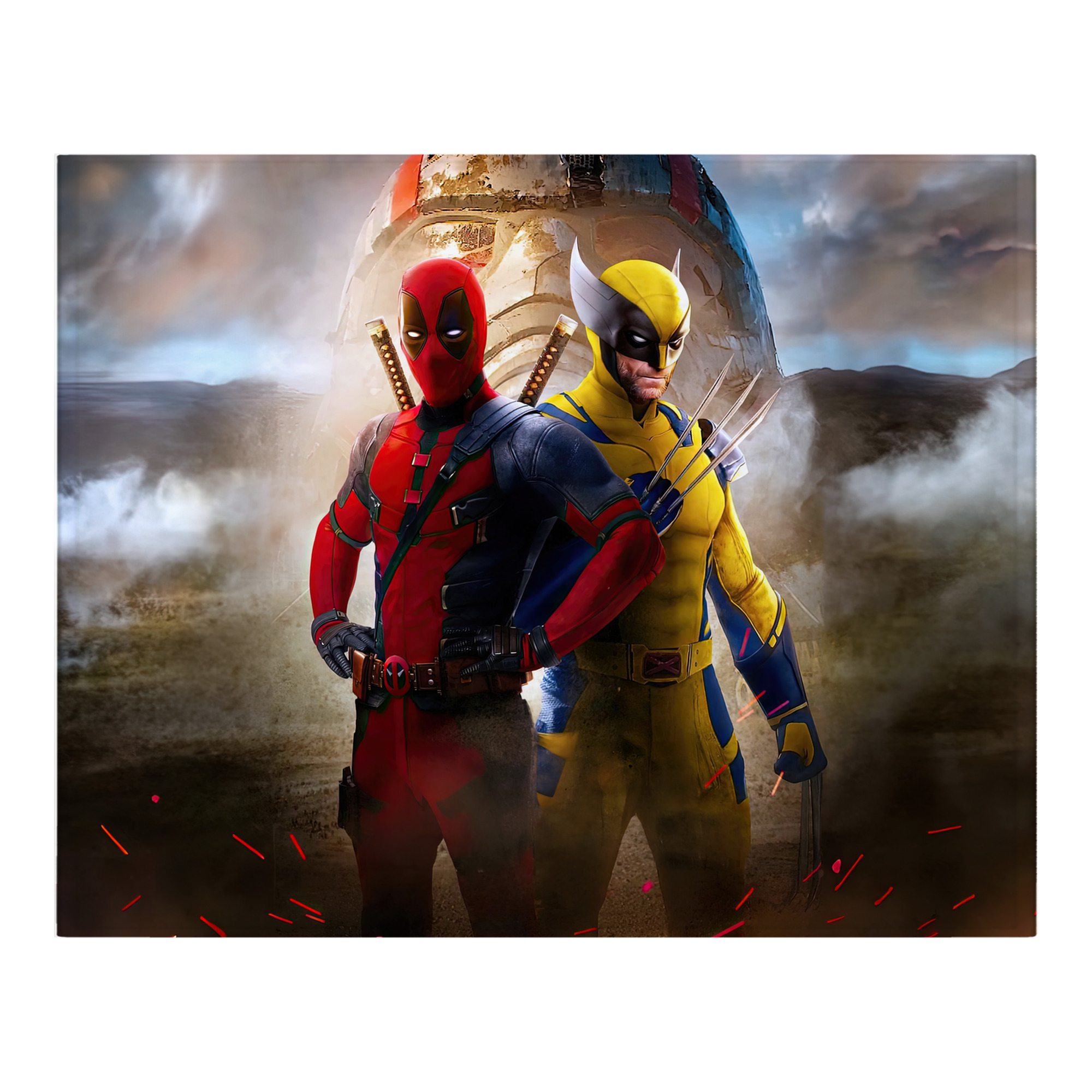 （画像用） Deadpool デッドプール フランネルブランケット・多サイズ対応（横型）