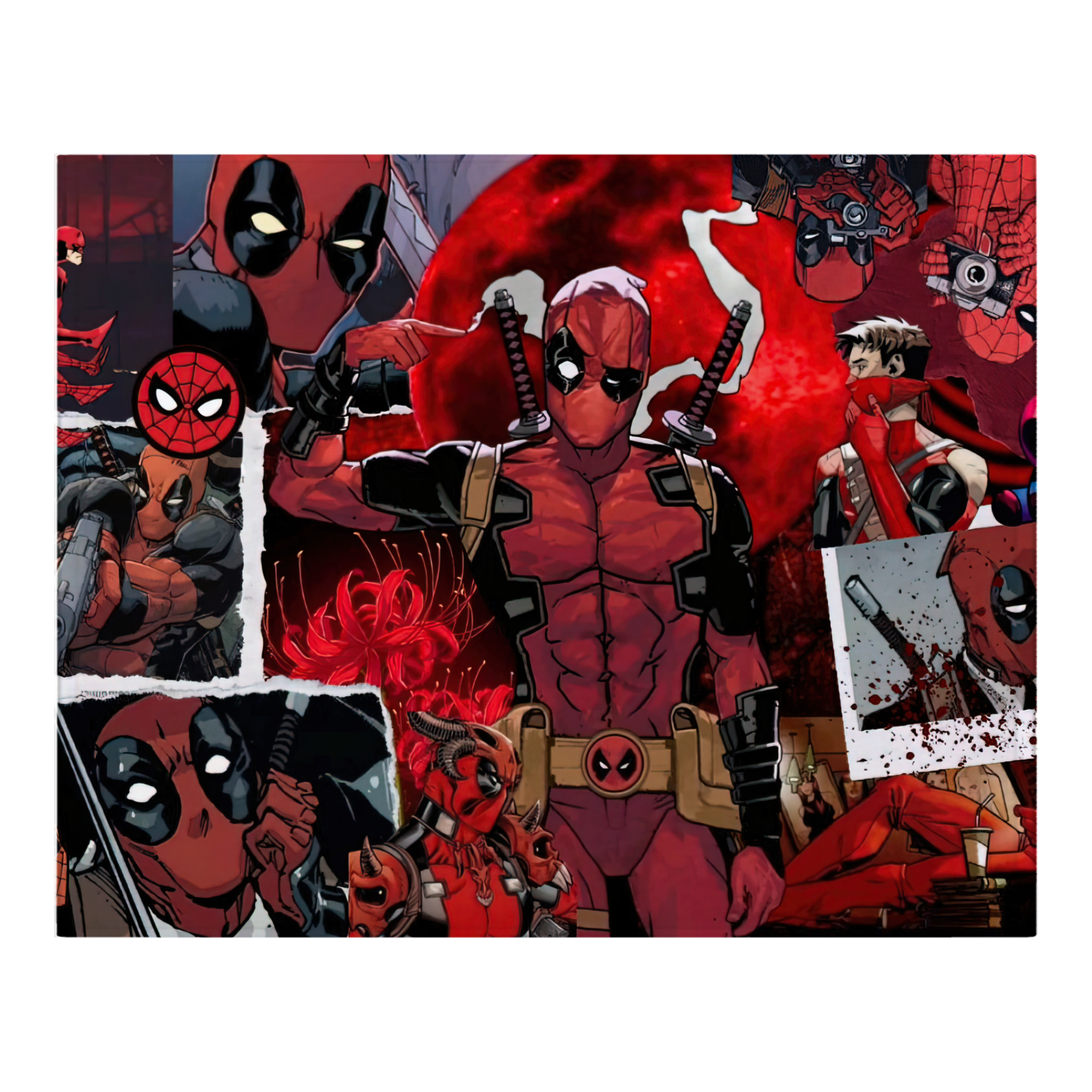 （画像用） Deadpool デッドプール フランネルブランケット・多サイズ対応（横型）