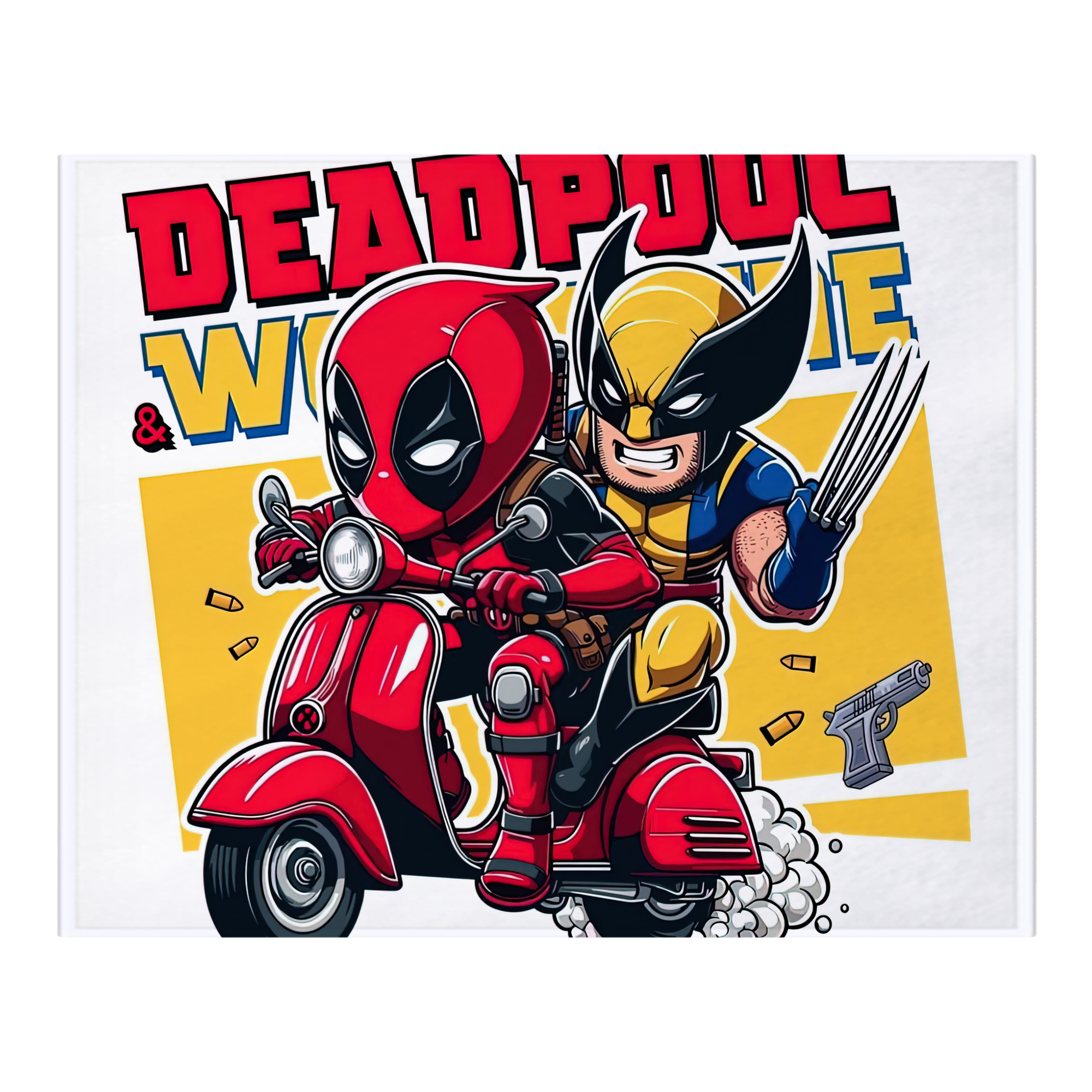 （画像用） Deadpool デッドプール フランネルブランケット・多サイズ対応（横型）