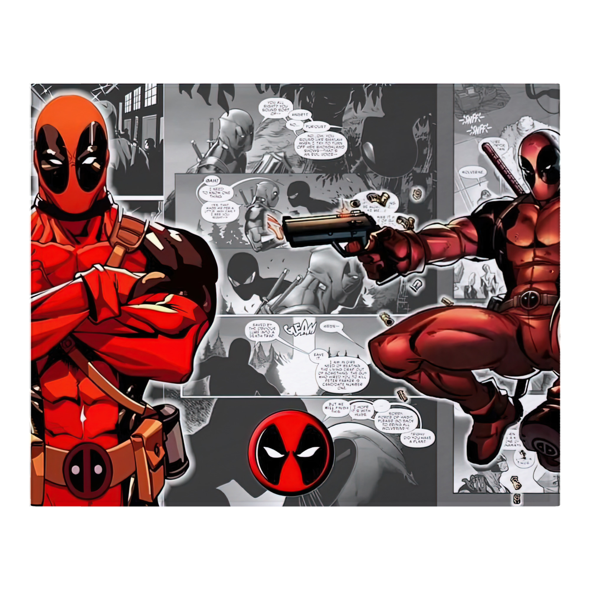 （画像用） Deadpool デッドプール フランネルブランケット・多サイズ対応（横型）