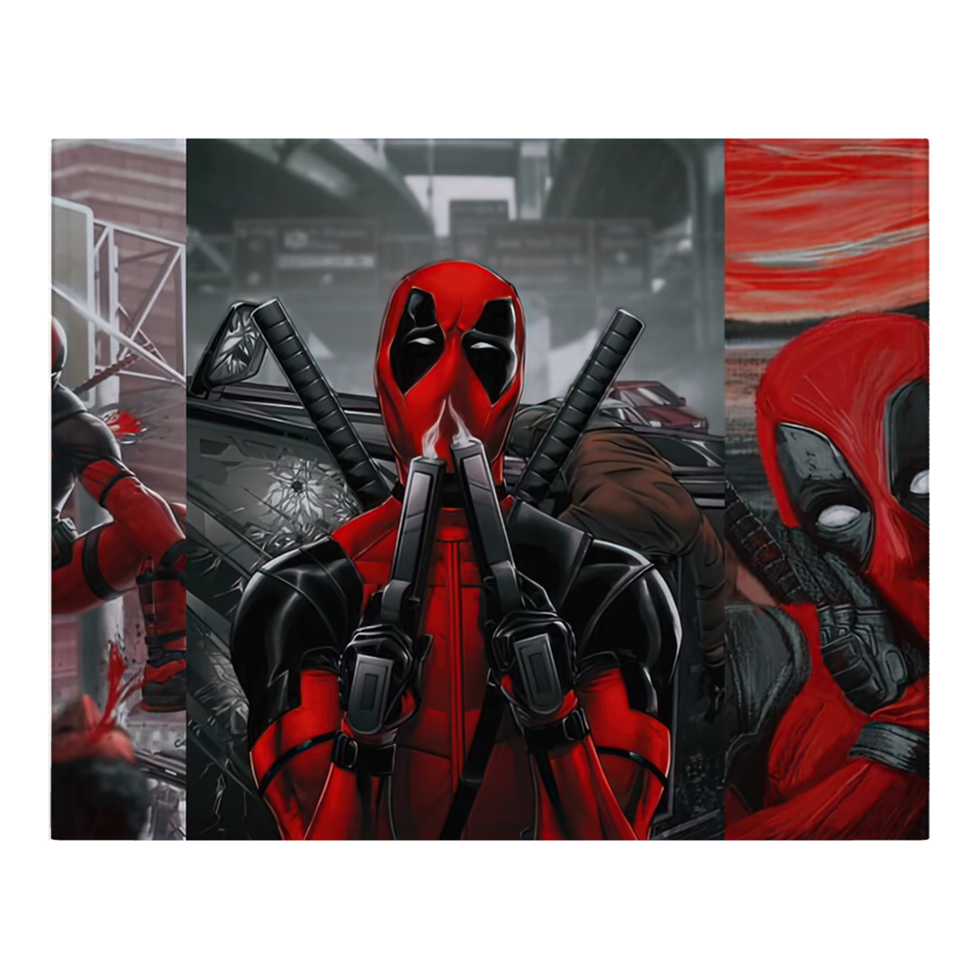 （画像用） Deadpool デッドプール フランネルブランケット・多サイズ対応（横型）