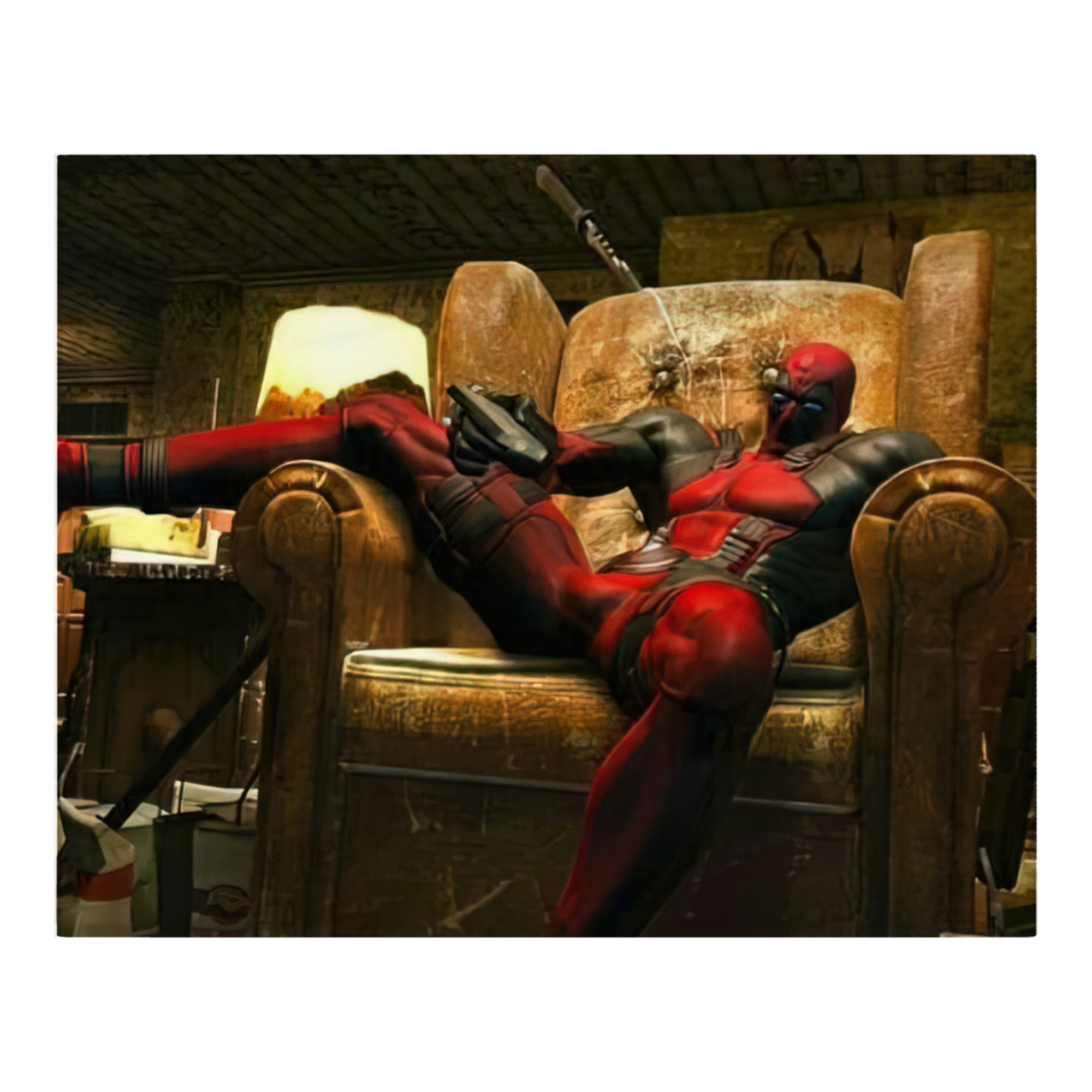 （画像用） Deadpool デッドプール フランネルブランケット・多サイズ対応（横型）