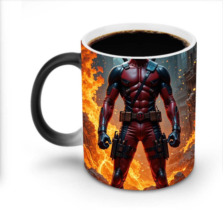 （画像用） Deadpool デッドプール 温度変色マグカップ