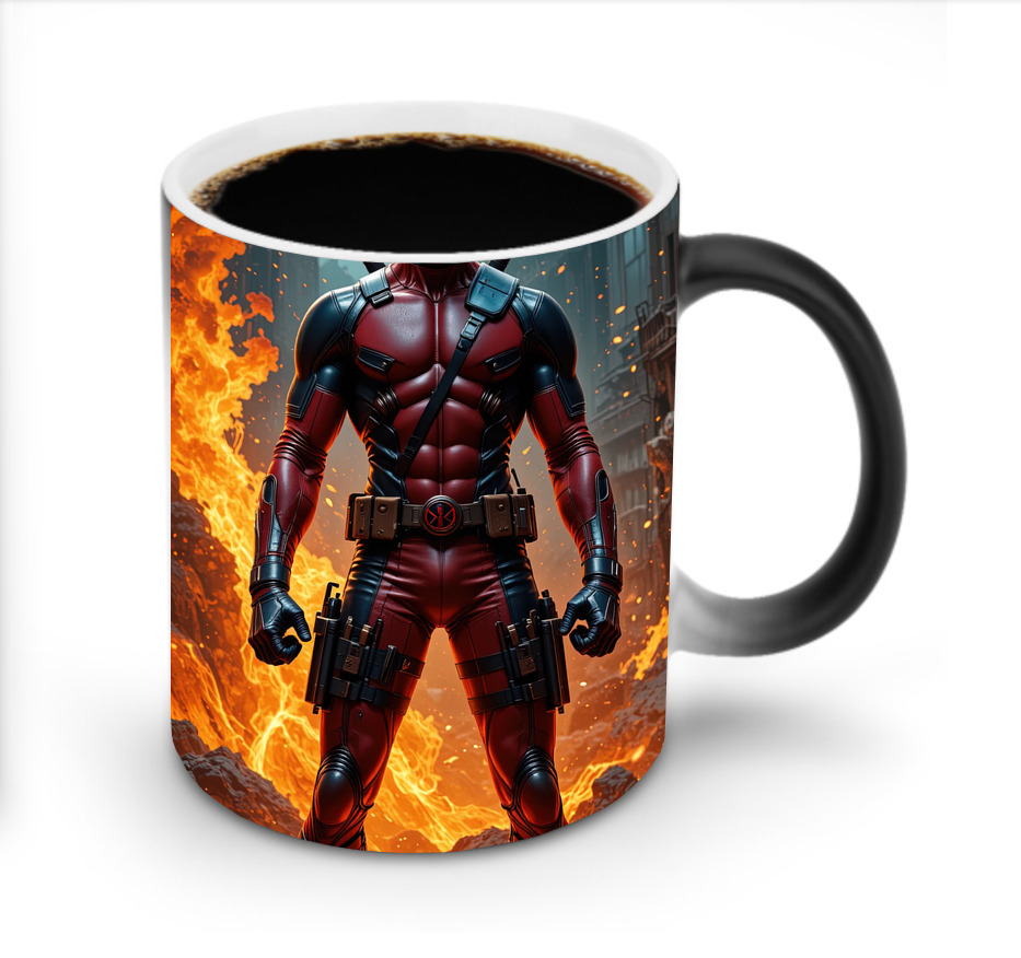 （画像用） Deadpool デッドプール 温度変色マグカップ