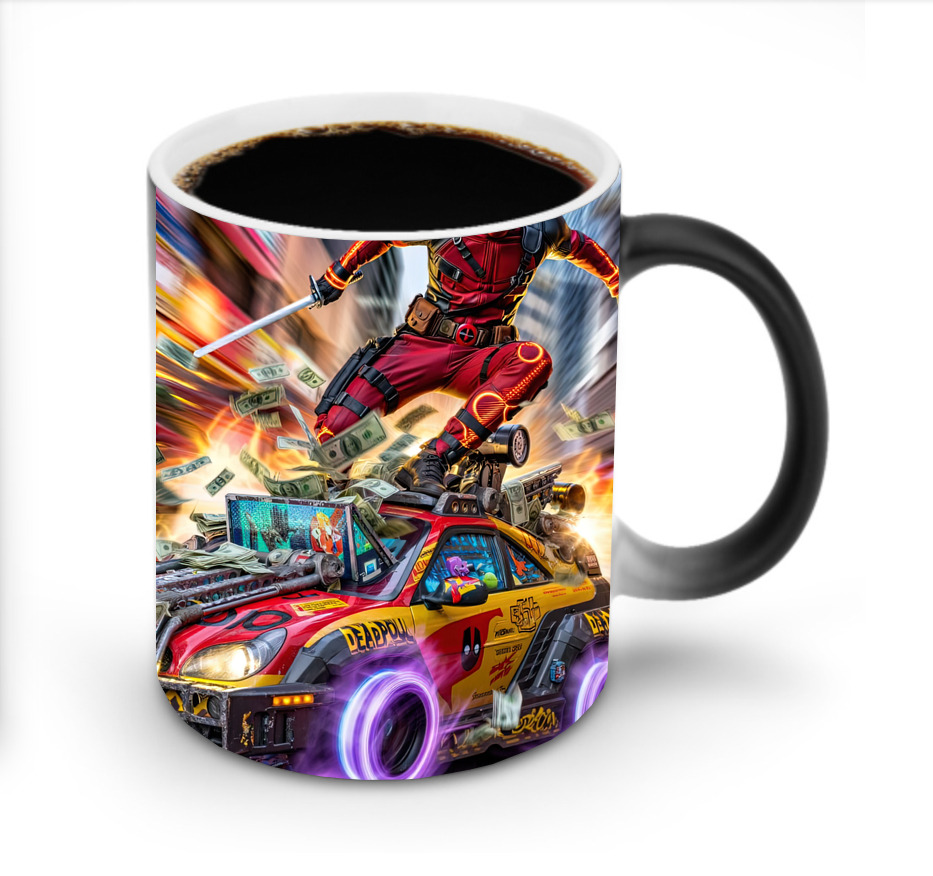 （画像用） Deadpool デッドプール 温度変色マグカップ