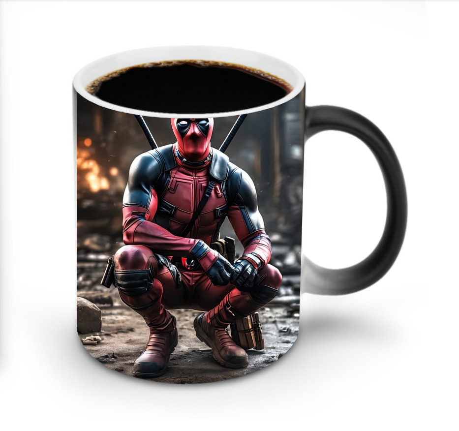 （画像用） Deadpool デッドプール 温度変色マグカップ
