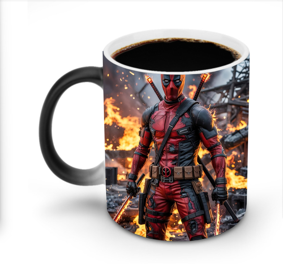 （画像用） Deadpool デッドプール 温度変色マグカップ