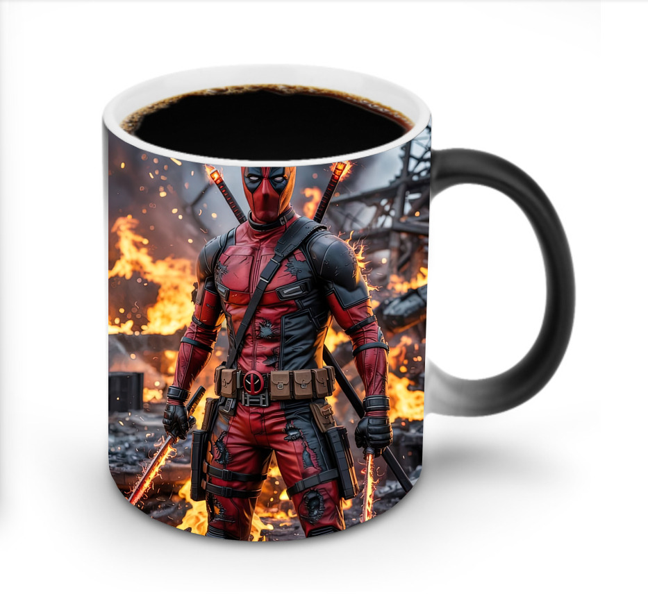 （画像用） Deadpool デッドプール 温度変色マグカップ