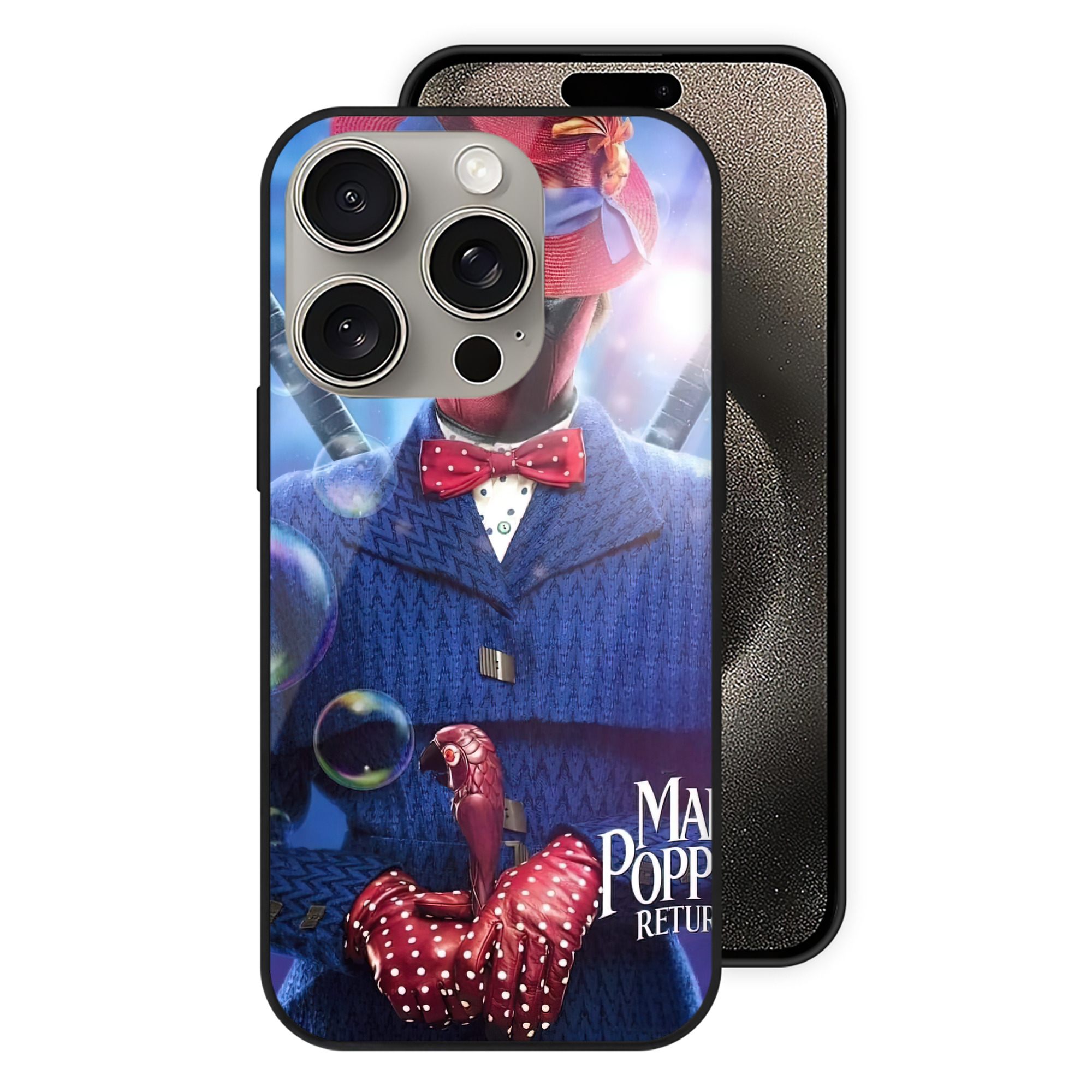 （画像用） Deadpool デッドプール 【iPhone15Pro対応】スマホケース 耐衝撃＆黄変防止 背面ガラス