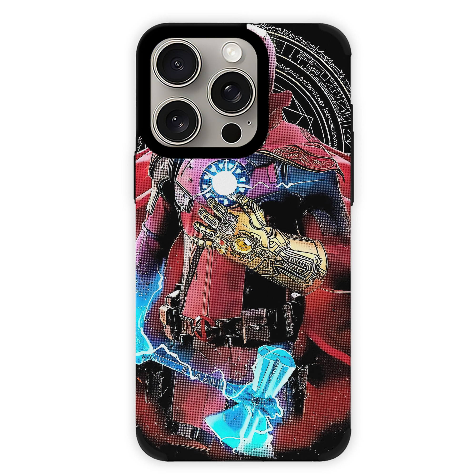 （画像用） Deadpool デッドプール 【iPhone15ProMax対応】 PUレザー スマホケース 耐衝撃＆黄変防止