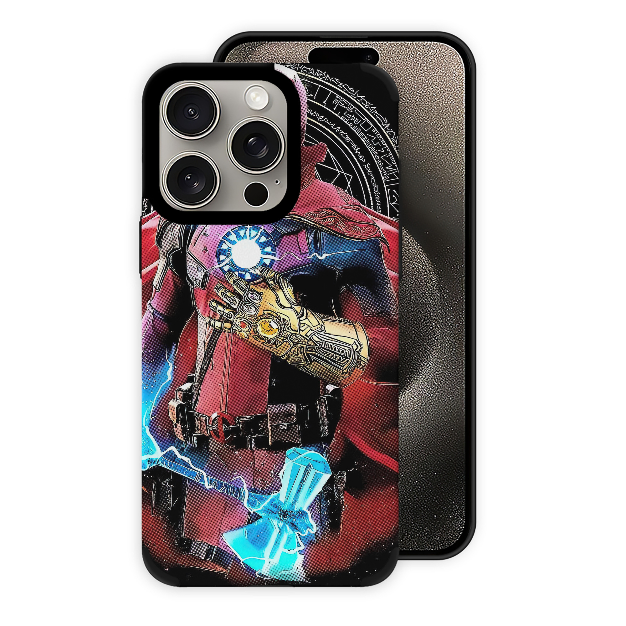 （画像用） Deadpool デッドプール 【iPhone15ProMax対応】 PUレザー スマホケース 耐衝撃＆黄変防止