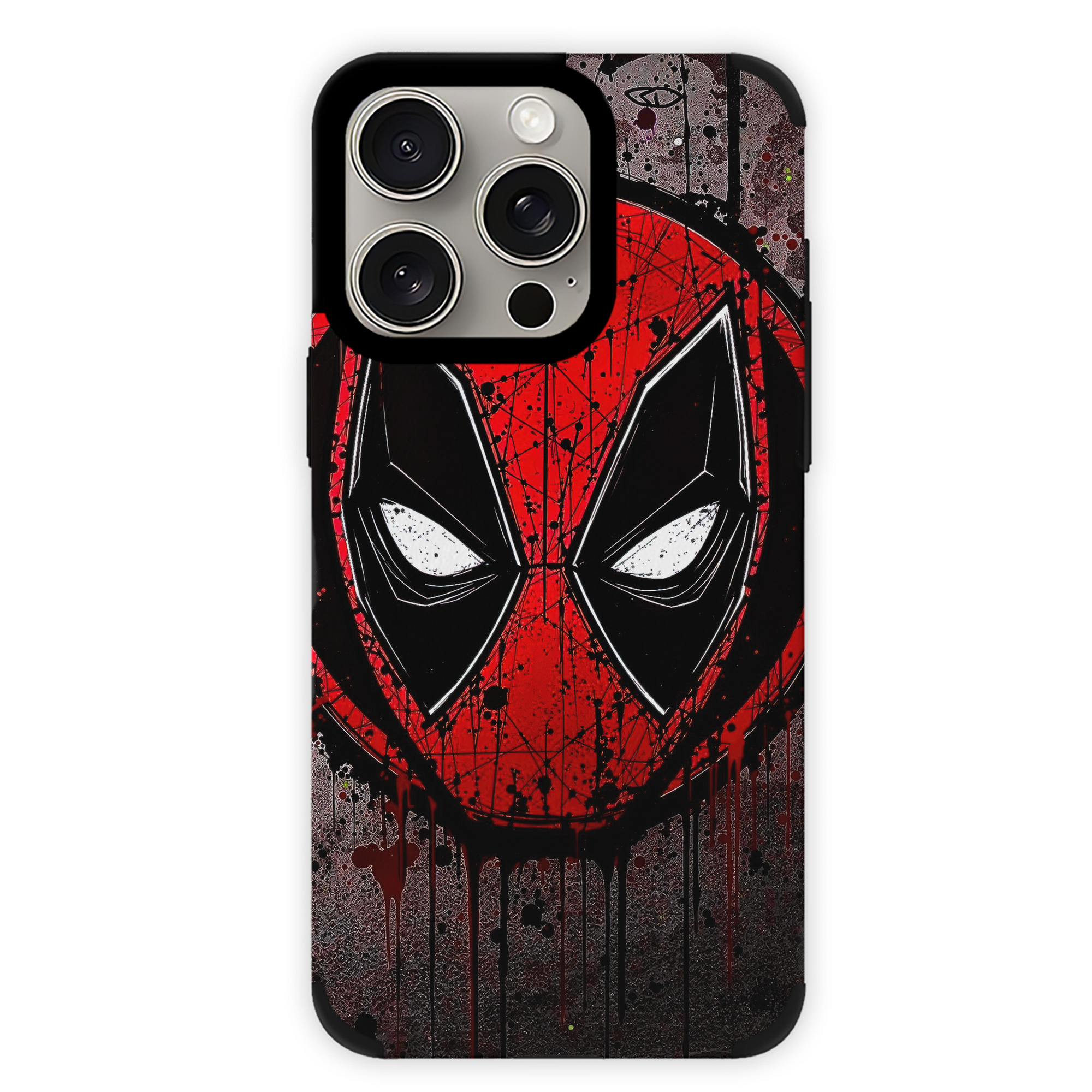 （画像用） Deadpool デッドプール 【iPhone15ProMax対応】 PUレザー スマホケース 耐衝撃＆黄変防止
