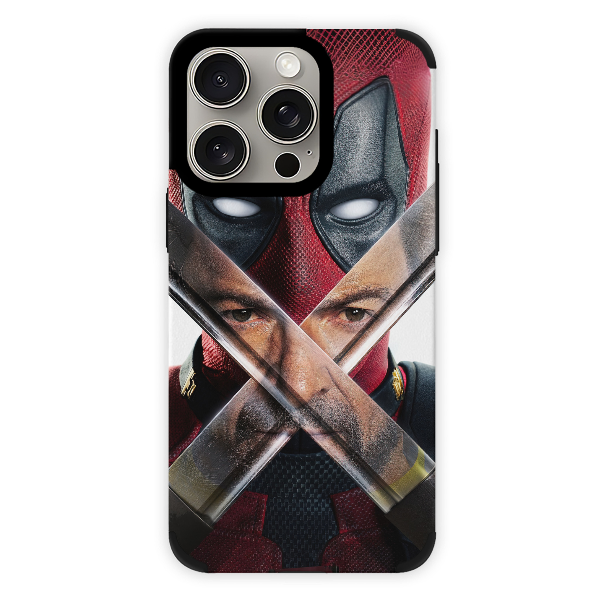 （画像用） Deadpool デッドプール 【iPhone15ProMax対応】 PUレザー スマホケース 耐衝撃＆黄変防止