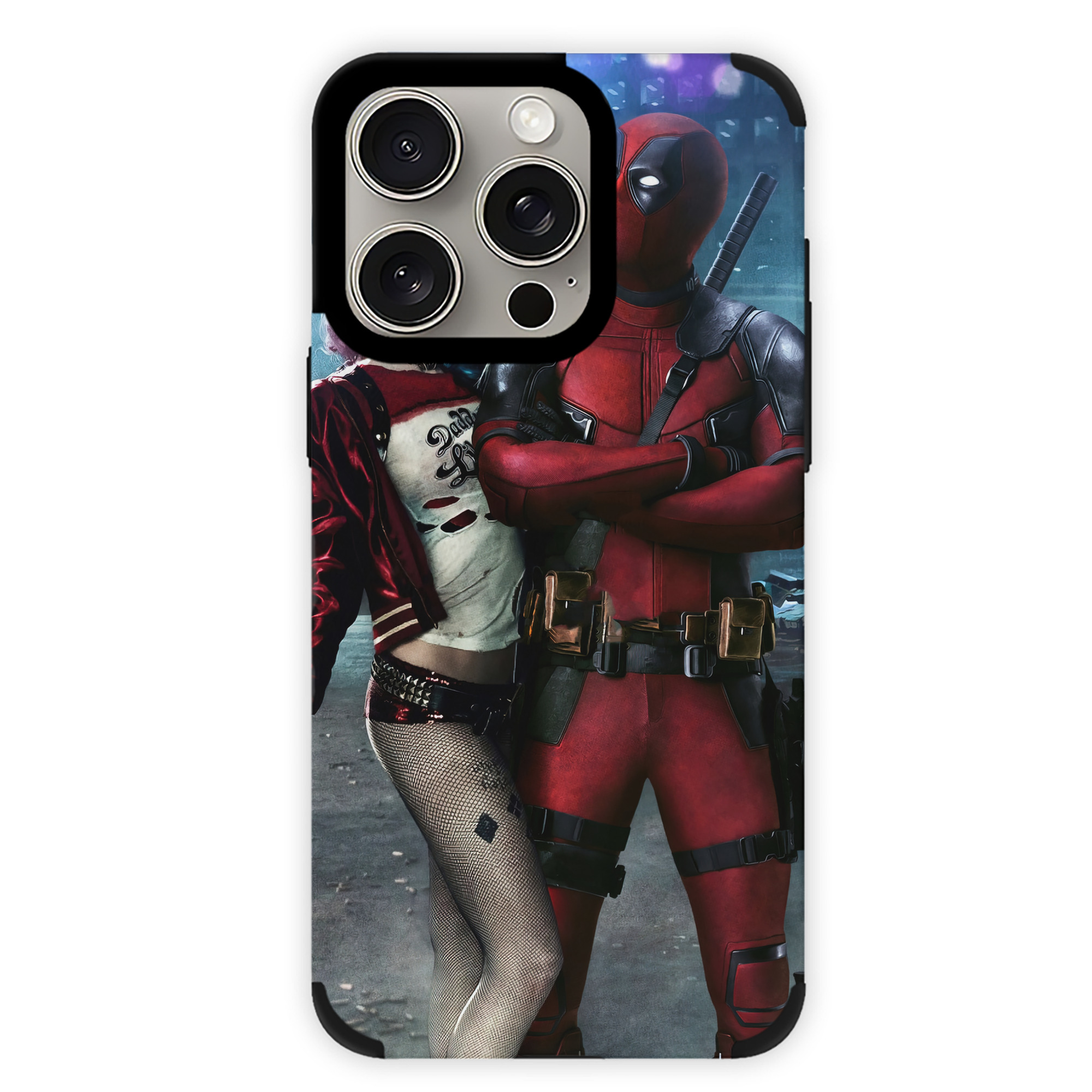（画像用） Deadpool デッドプール 【iPhone15ProMax対応】 PUレザー スマホケース 耐衝撃＆黄変防止