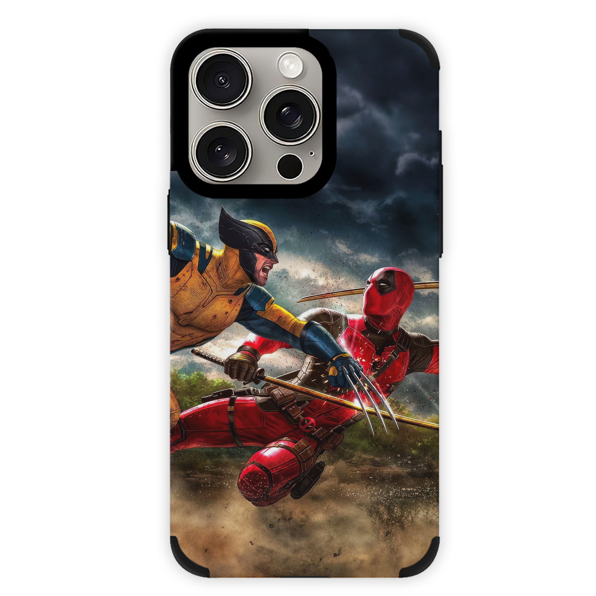 （画像用） Deadpool デッドプール 【iPhone15ProMax対応】 PUレザー スマホケース 耐衝撃＆黄変防止