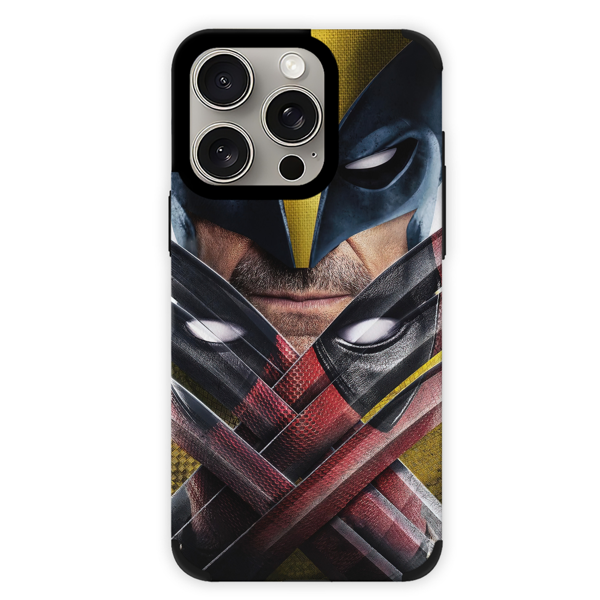 （画像用） Deadpool デッドプール 【iPhone15ProMax対応】 PUレザー スマホケース 耐衝撃＆黄変防止