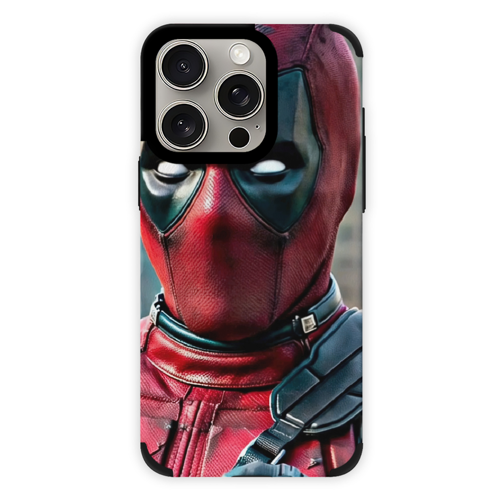 （画像用） Deadpool デッドプール 【iPhone15ProMax対応】 PUレザー スマホケース 耐衝撃＆黄変防止