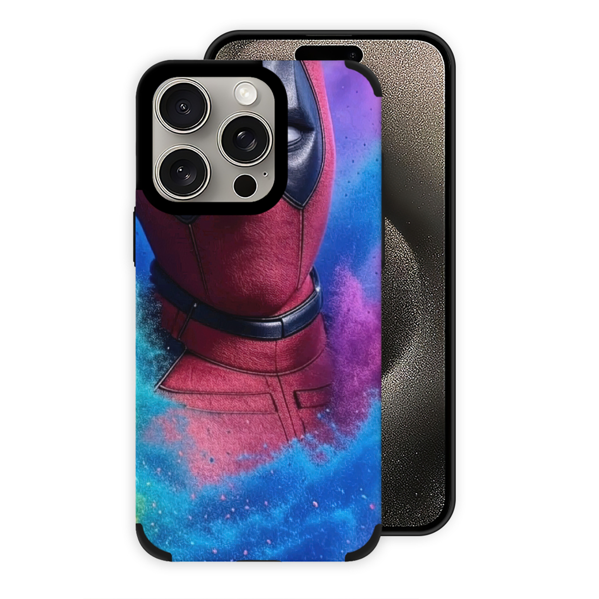 （画像用） Deadpool デッドプール 【iPhone15ProMax対応】 PUレザー スマホケース 耐衝撃＆黄変防止