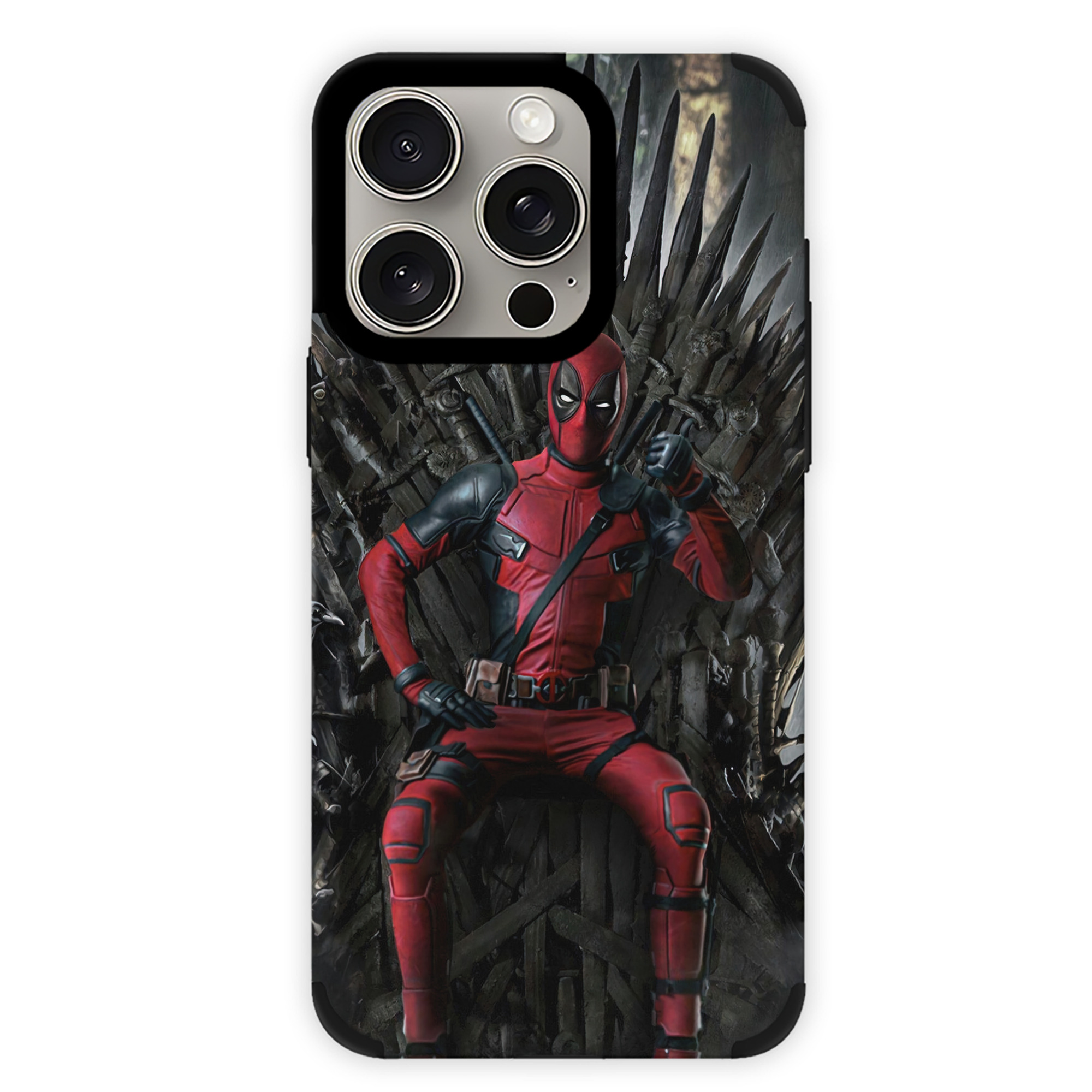 （画像用） Deadpool デッドプール 【iPhone15ProMax対応】 PUレザー スマホケース 耐衝撃＆黄変防止