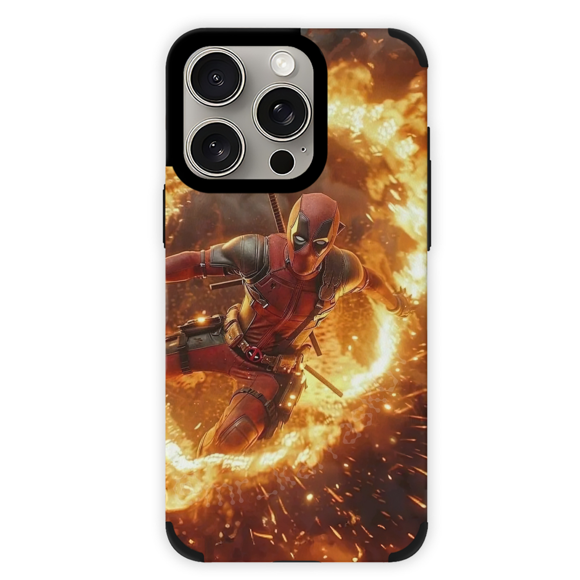 （画像用） Deadpool デッドプール 【iPhone15ProMax対応】 PUレザー スマホケース 耐衝撃＆黄変防止