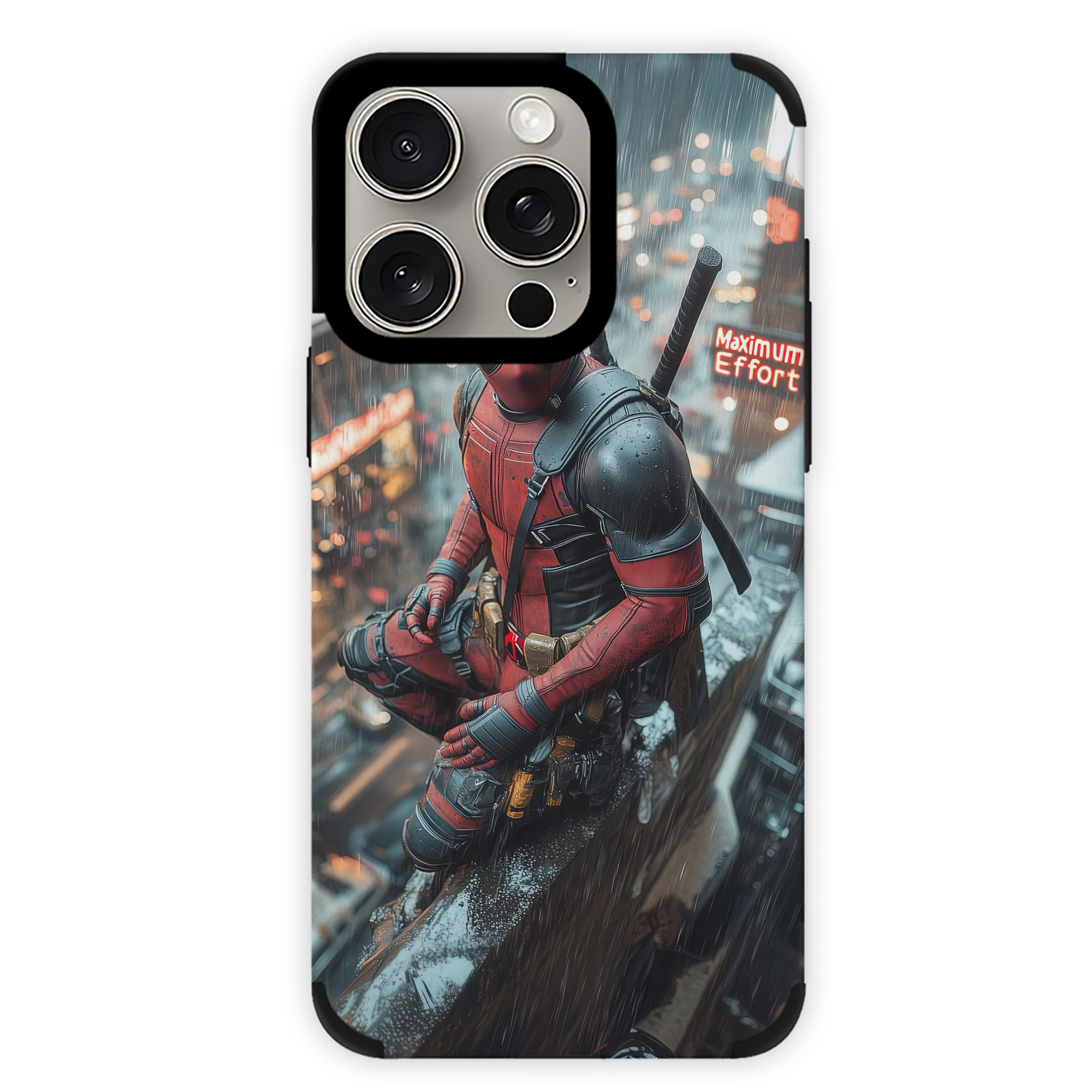 （画像用） Deadpool デッドプール 【iPhone15ProMax対応】 PUレザー スマホケース 耐衝撃＆黄変防止