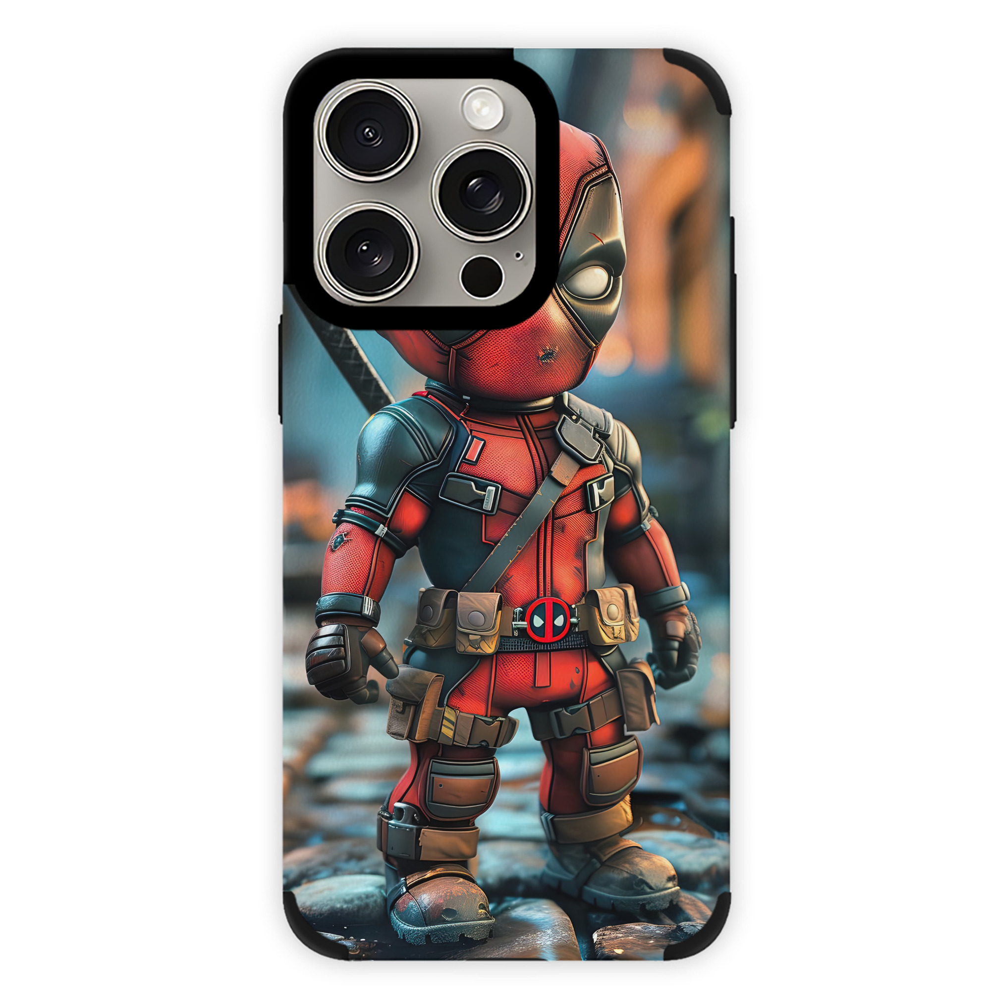 （画像用） Deadpool デッドプール 【iPhone15ProMax対応】 PUレザー スマホケース 耐衝撃＆黄変防止