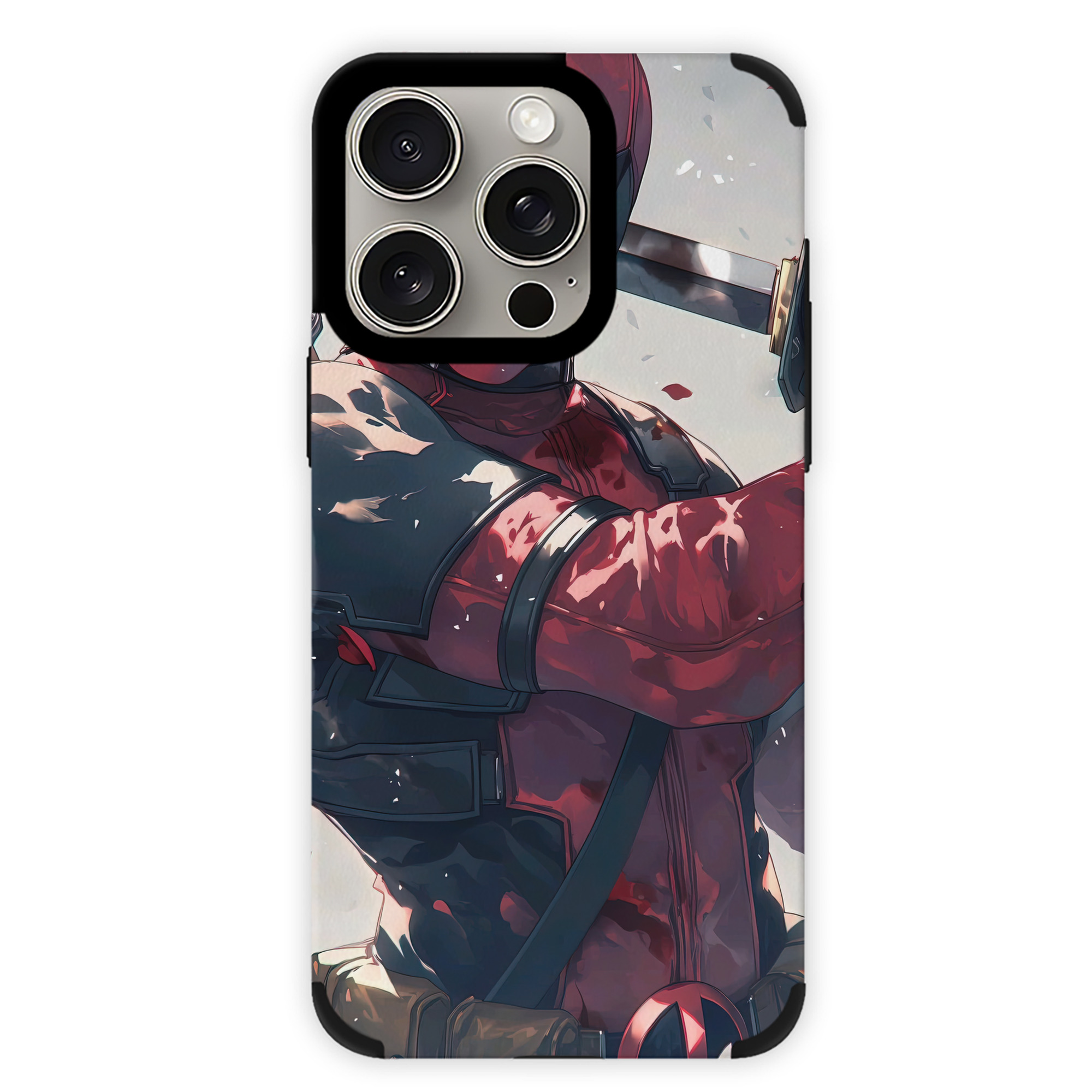 （画像用） Deadpool デッドプール 【iPhone15ProMax対応】 PUレザー スマホケース 耐衝撃＆黄変防止