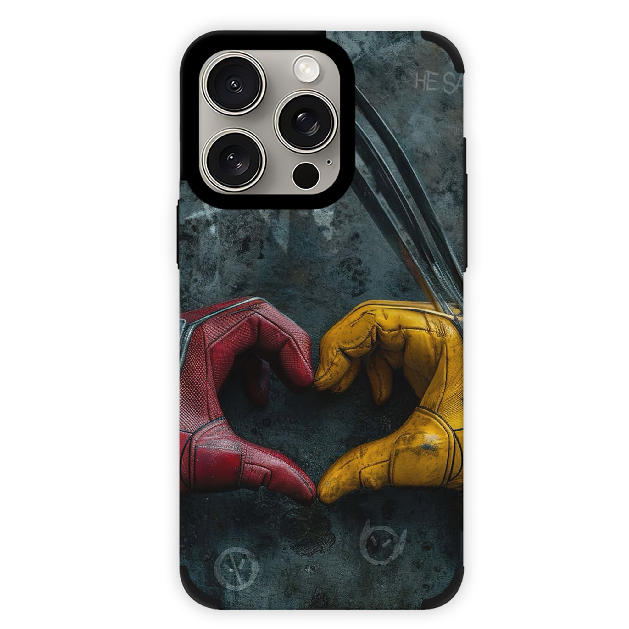 （画像用） Deadpool デッドプール 【iPhone15ProMax対応】 PUレザー スマホケース 耐衝撃＆黄変防止