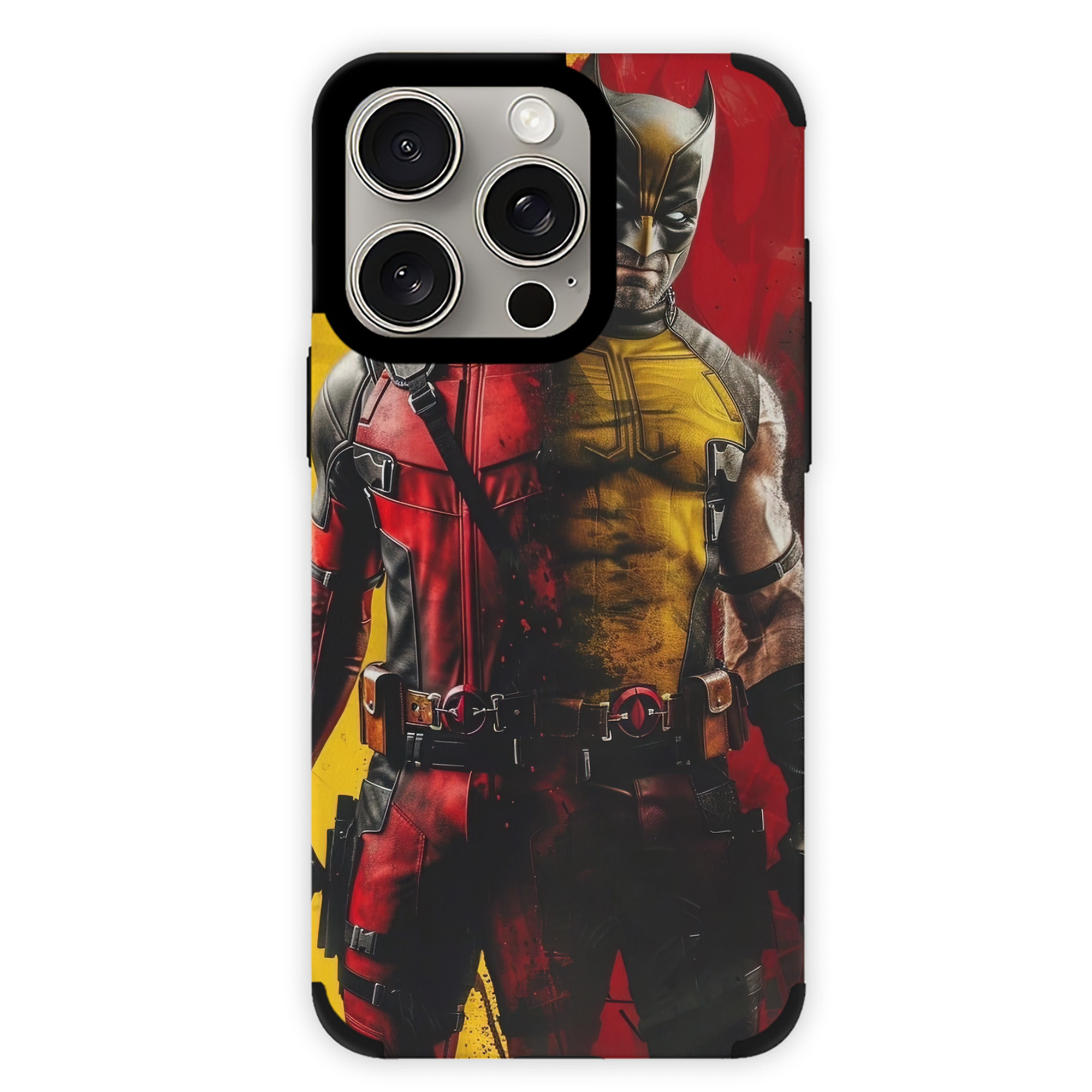 （画像用） Deadpool デッドプール 【iPhone15ProMax対応】 PUレザー スマホケース 耐衝撃＆黄変防止