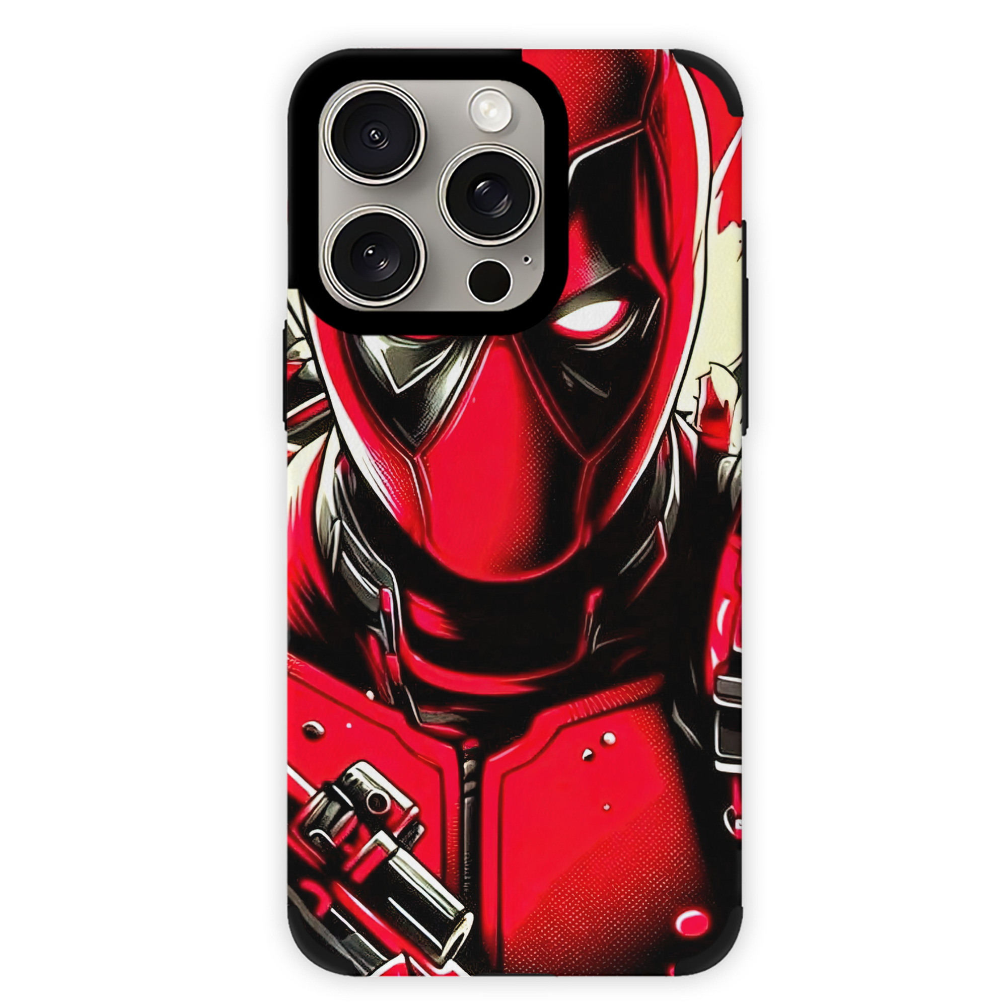 （画像用） Deadpool デッドプール 【iPhone15ProMax対応】 PUレザー スマホケース 耐衝撃＆黄変防止