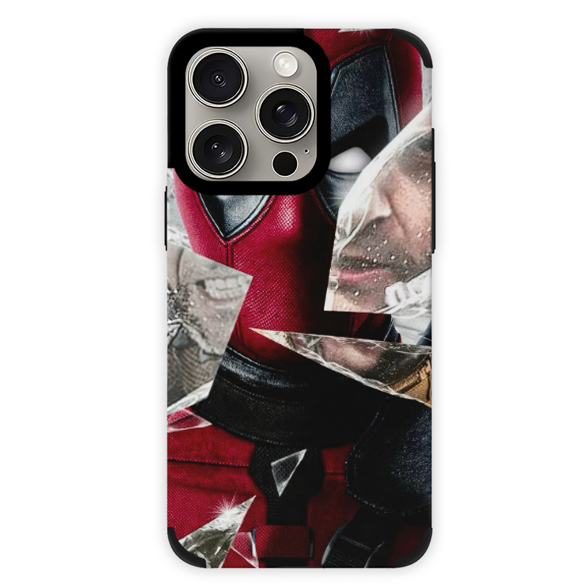 （画像用） Deadpool デッドプール 【iPhone15ProMax対応】 PUレザー スマホケース 耐衝撃＆黄変防止