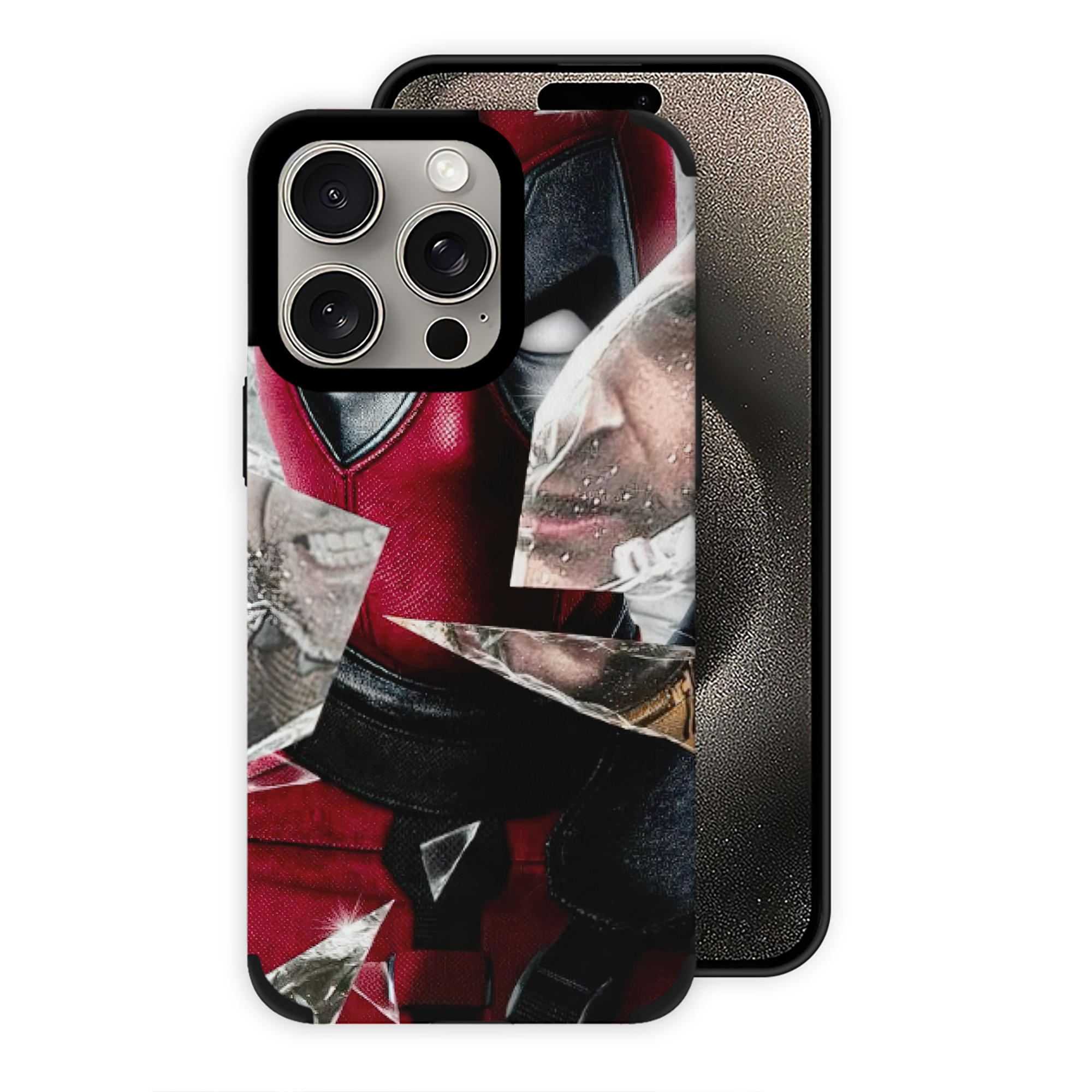 （画像用） Deadpool デッドプール 【iPhone15ProMax対応】 PUレザー スマホケース 耐衝撃＆黄変防止