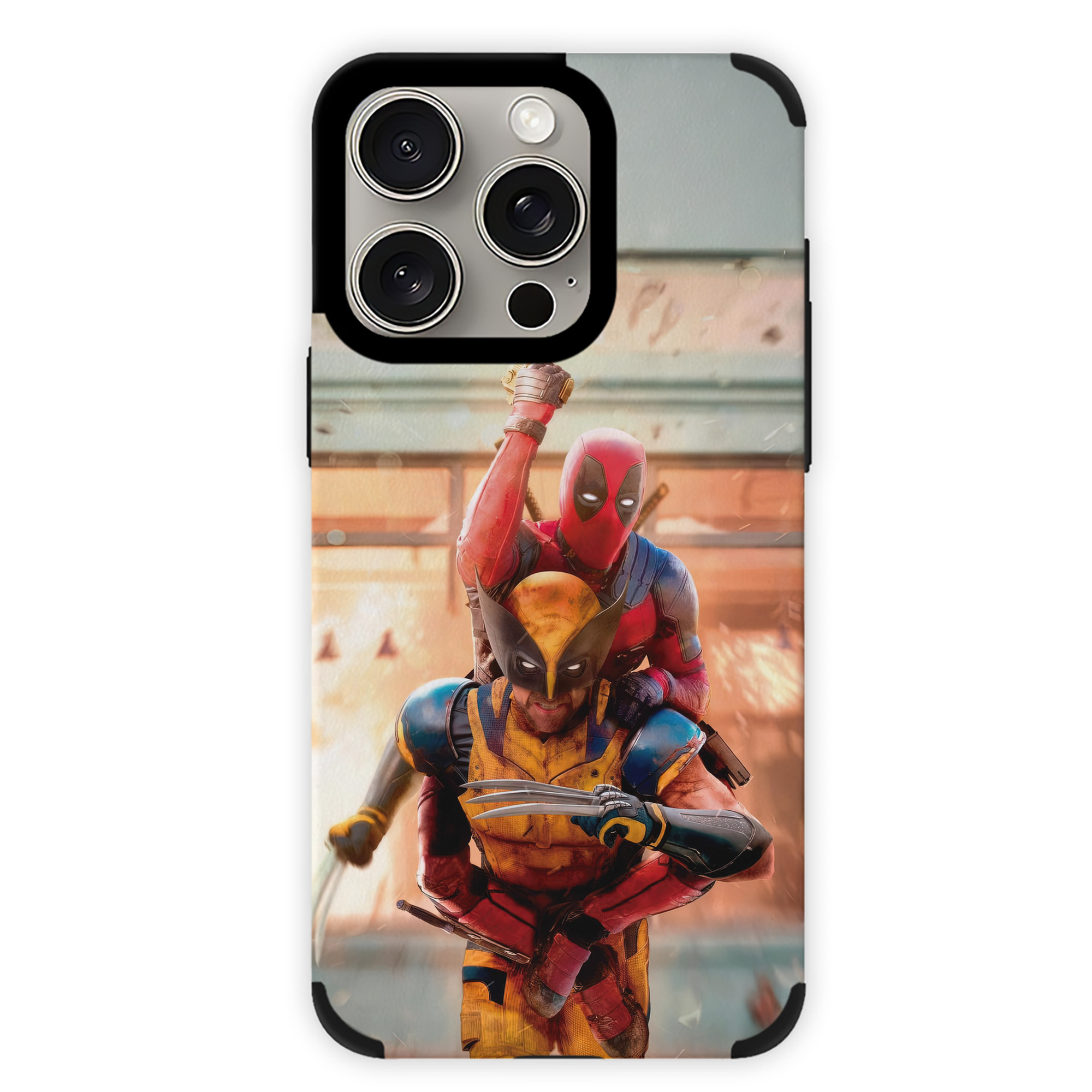 （画像用） Deadpool デッドプール 【iPhone15ProMax対応】 PUレザー スマホケース 耐衝撃＆黄変防止