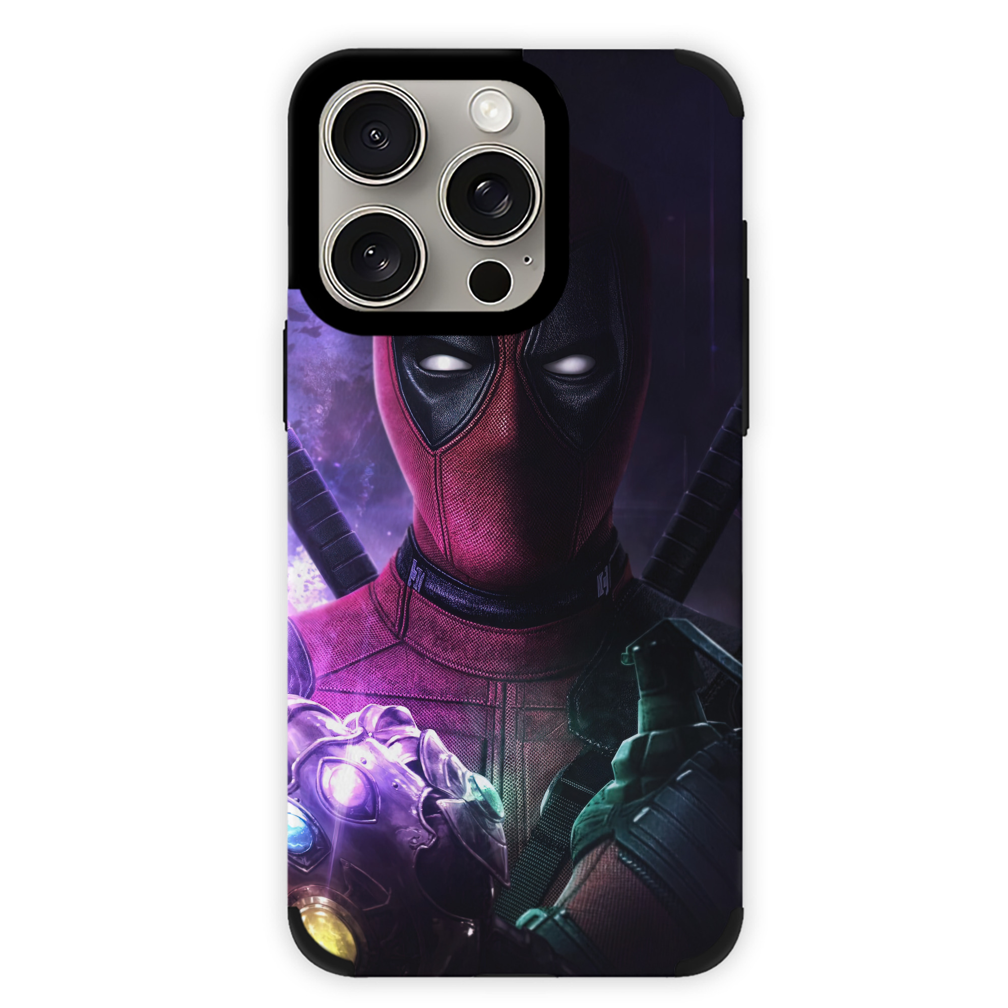 （画像用） Deadpool デッドプール 【iPhone15ProMax対応】 PUレザー スマホケース 耐衝撃＆黄変防止
